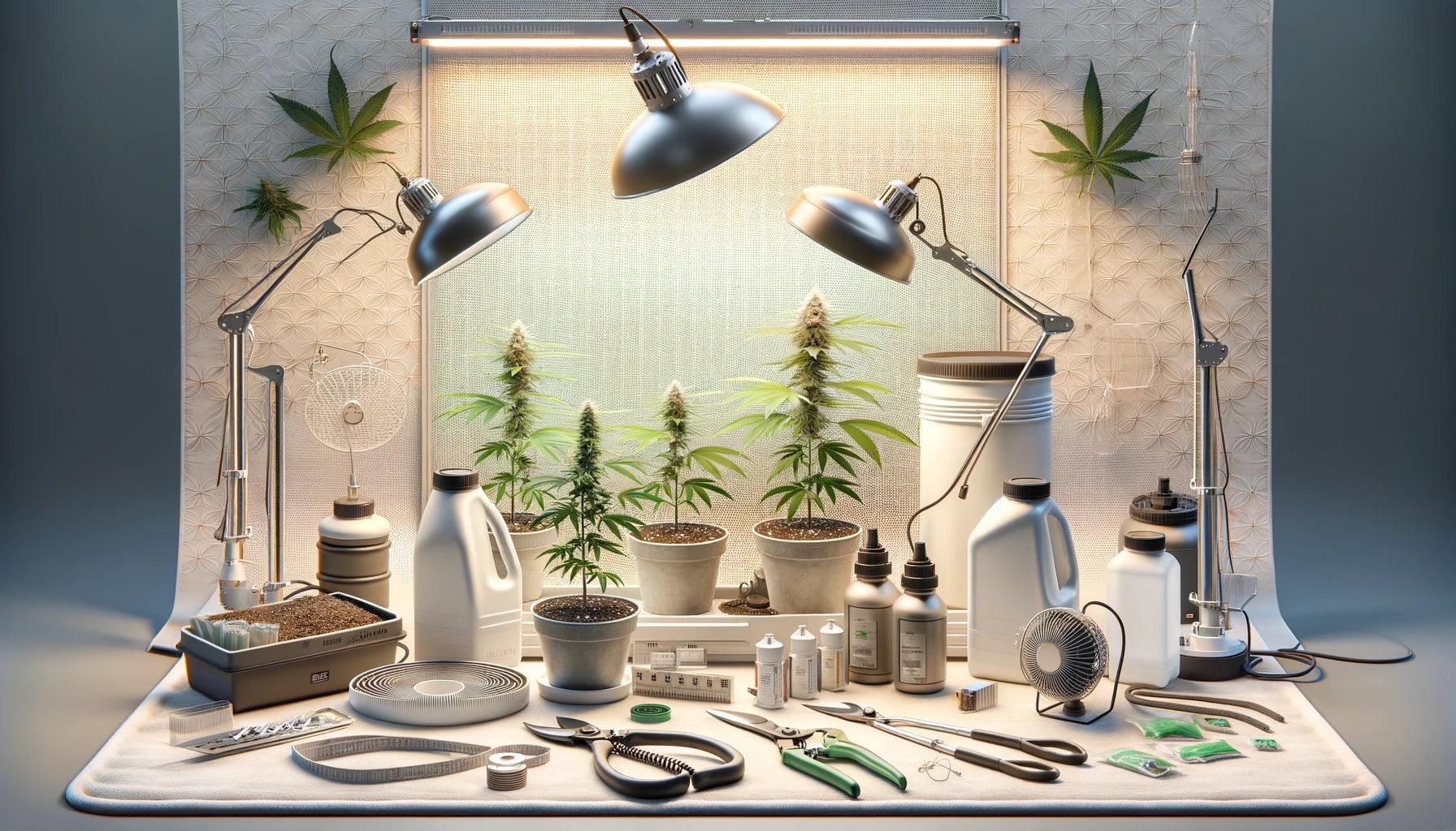 Growequipment Lampen, Pflanzen und Kleinkram