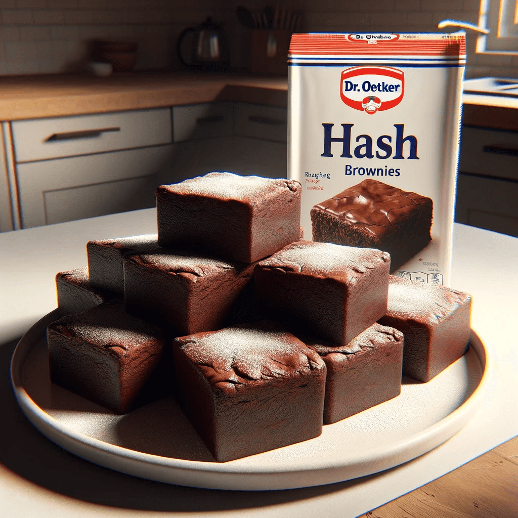 Hash Brownies mit Dr. Oetker Backmischung
