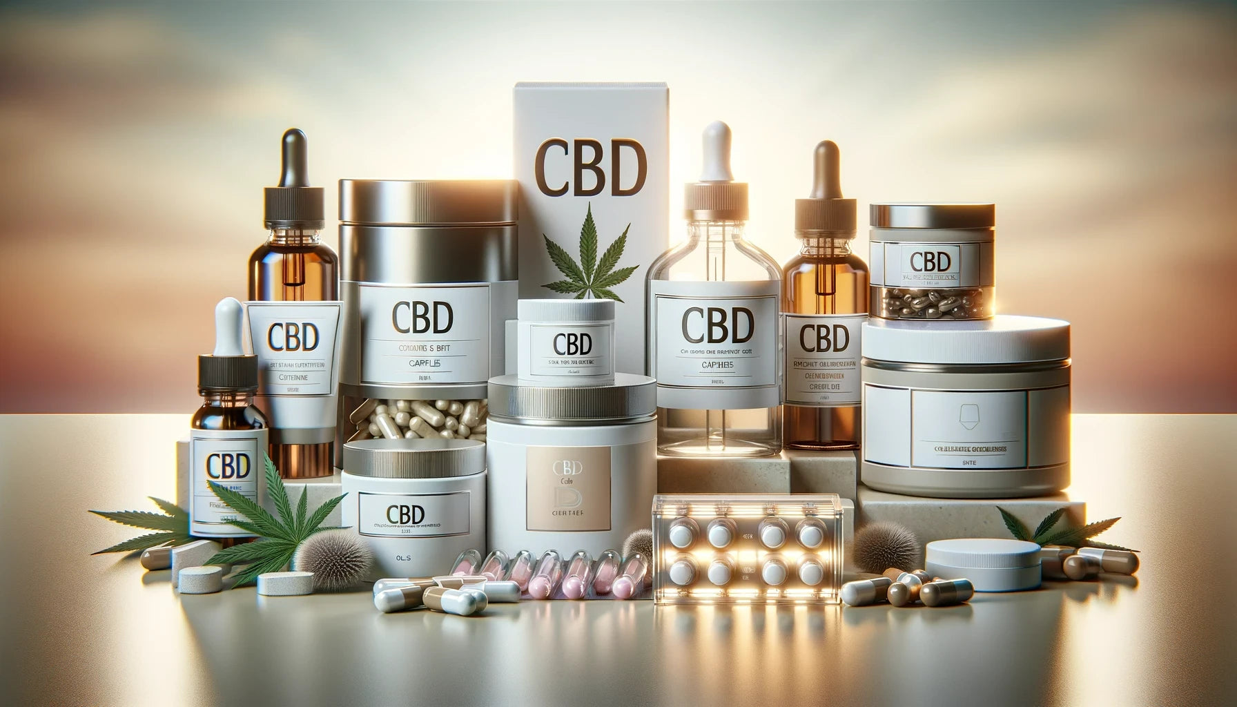 CBD-Produkte wie Öle, Kapseln oder Pillen