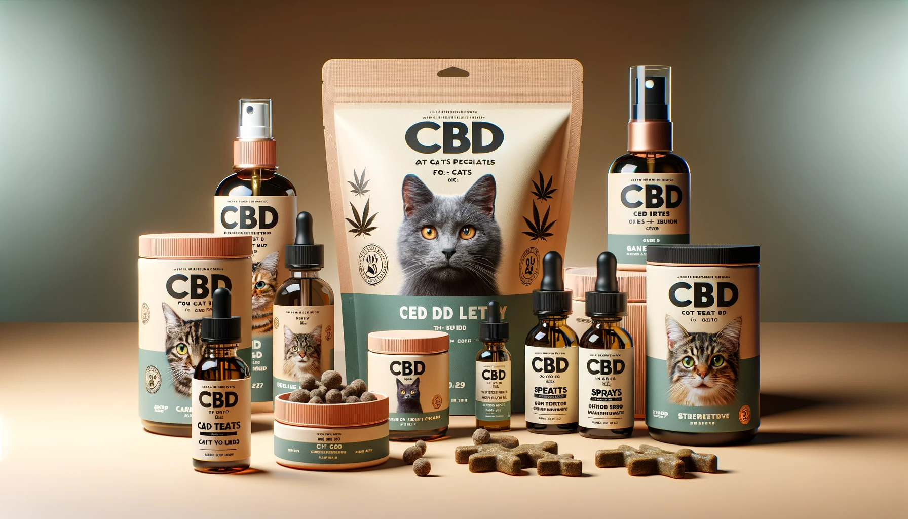 CBD Futter für Katzen mit Leckerlies