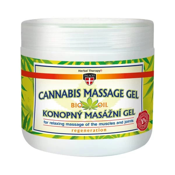 Palacio Cannabis Massage Gel with Organic Oil, Regenerating, 600ml Can