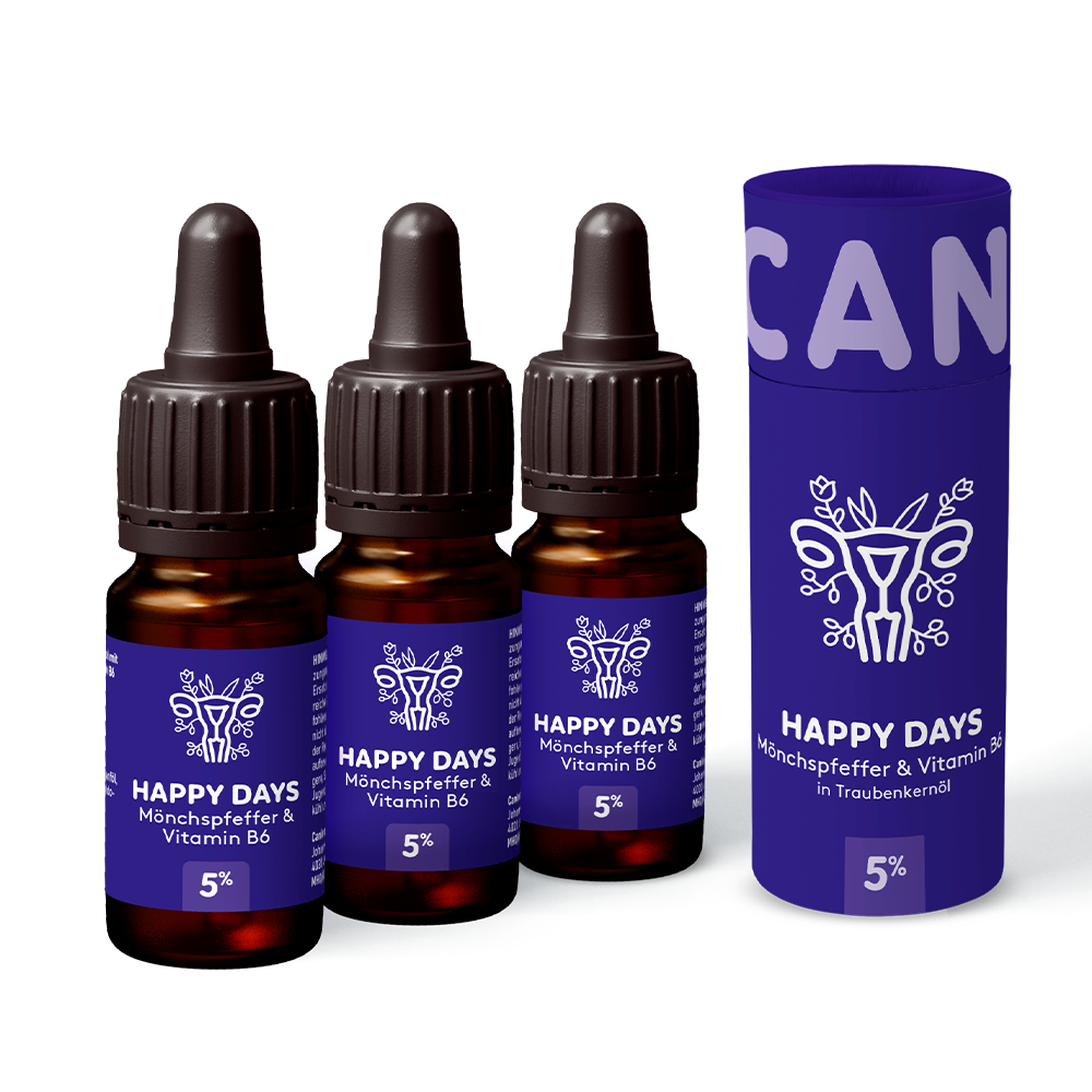 3x CBD cycle oil HAPPY DAYS 5%