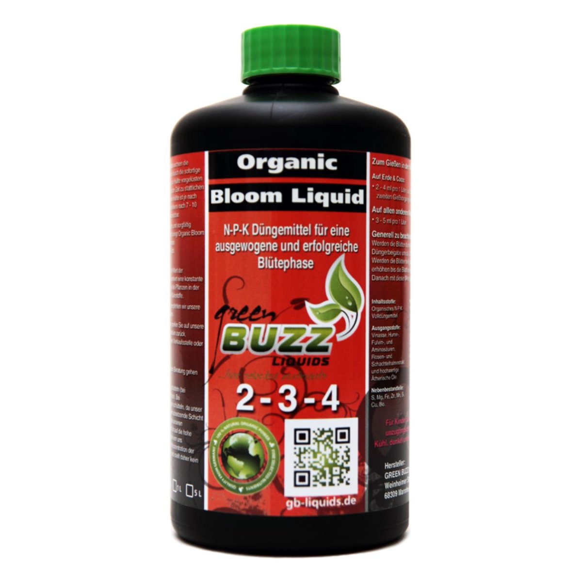 Green Buzz Liquids Organic Bloom Liquid 500 ml