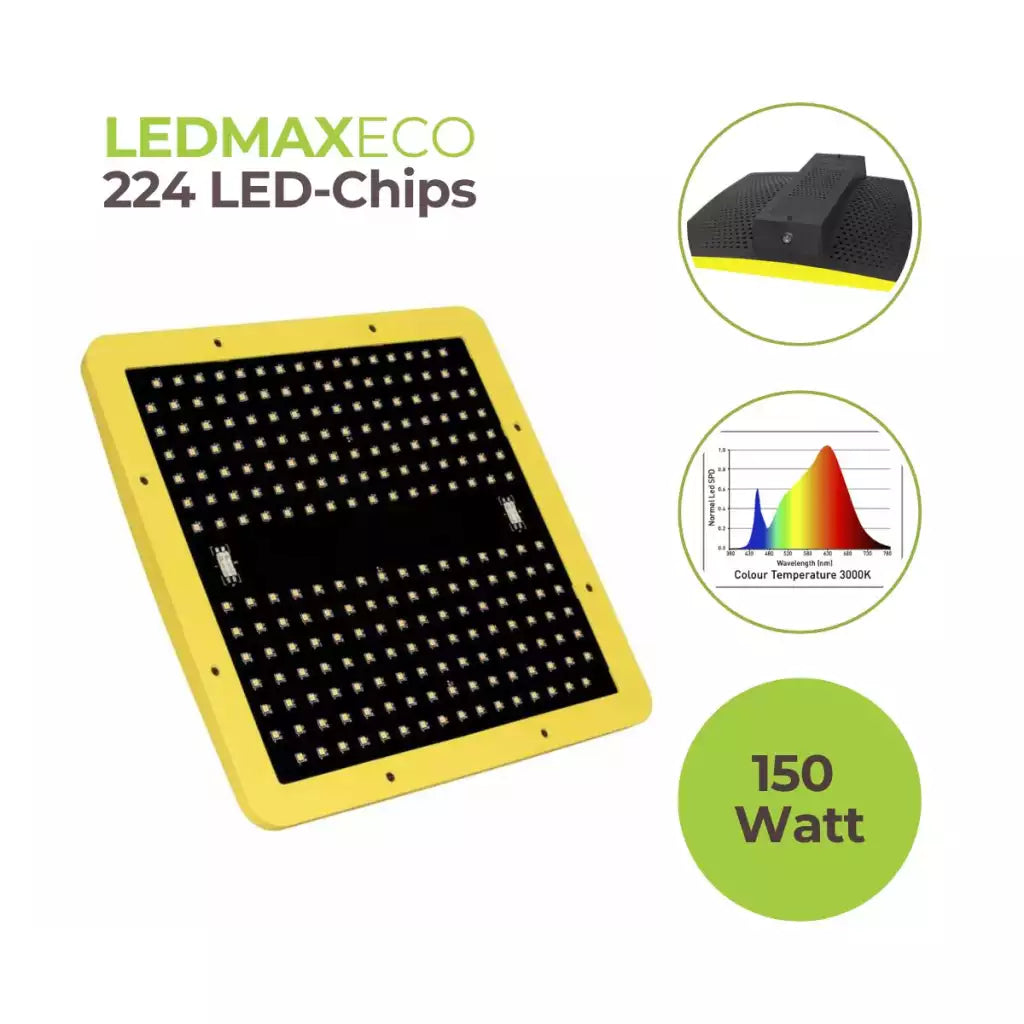 LEDMAXECO 150W LED Pflanzenlampe Garden Highpro 292,5 µmol/s
