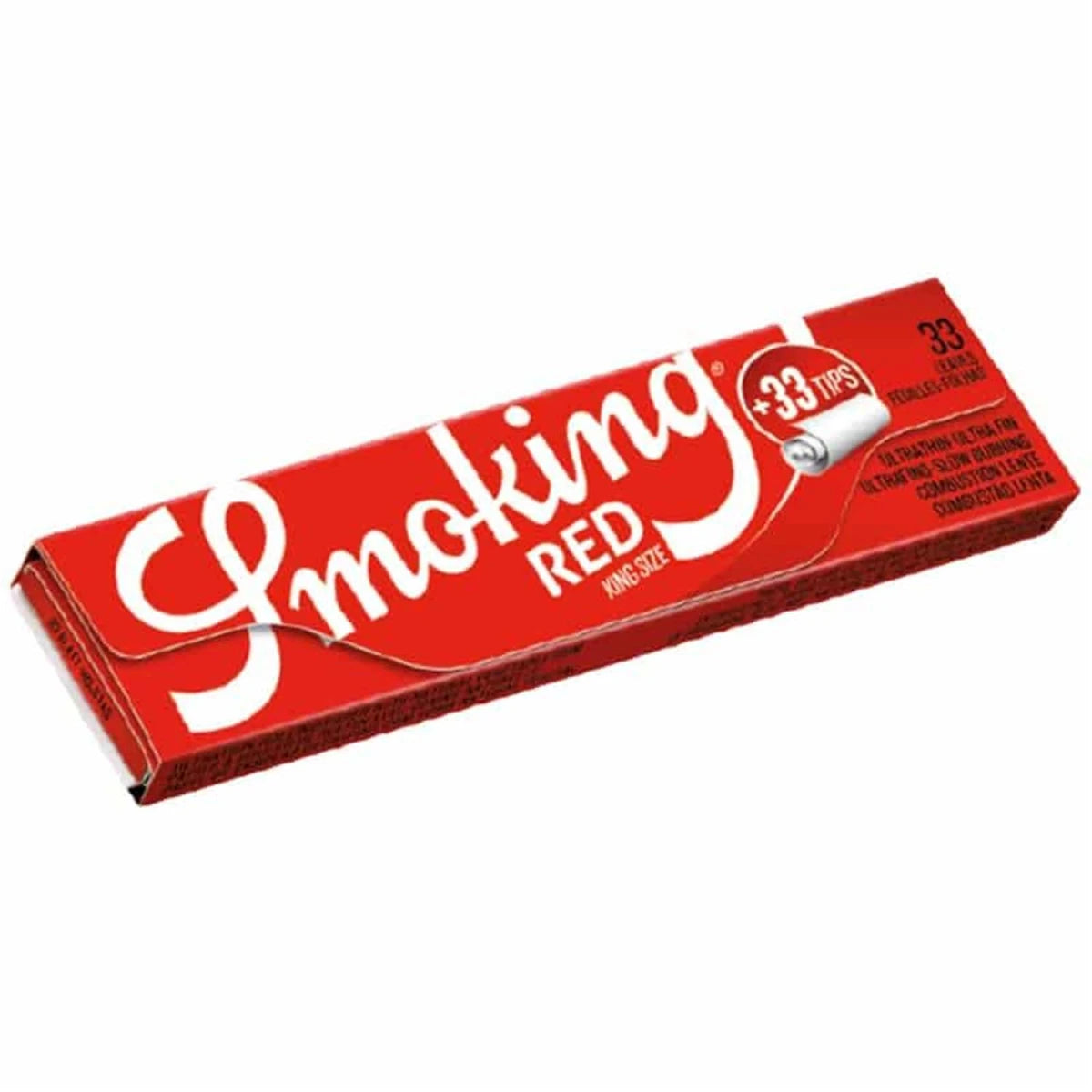 Smoking Red Papers King Size + Tips 33 sheets