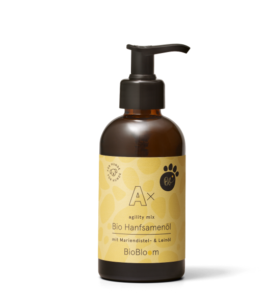 Organic hemp seed oil with milk thistle and linseed oil - agility mix