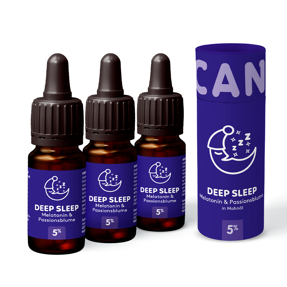 3x CBD sleep oil DEEP SLEEP 5%