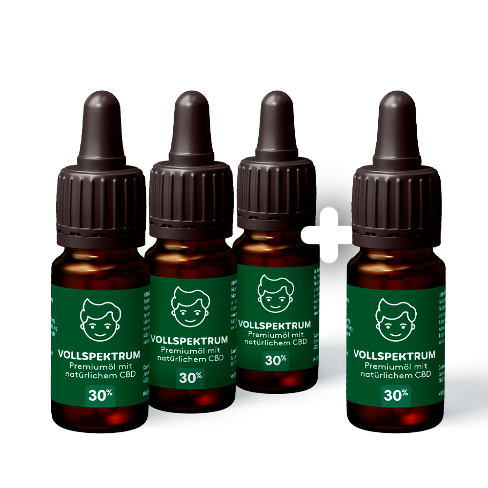 4x CBD Öl 30%: 4 zum Preis von 3!