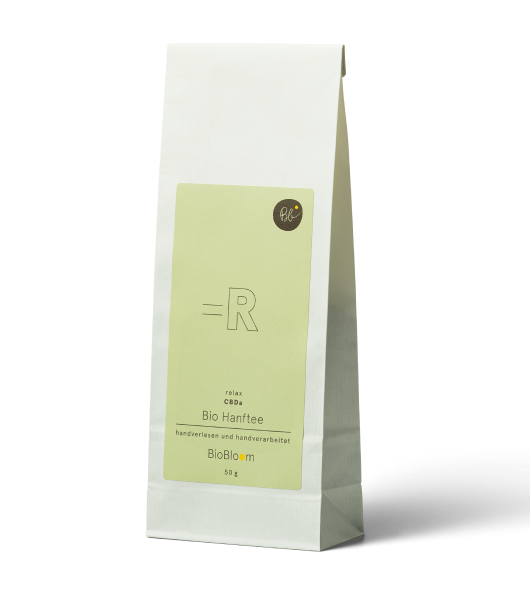 Organic hemp tea tea bags - relax