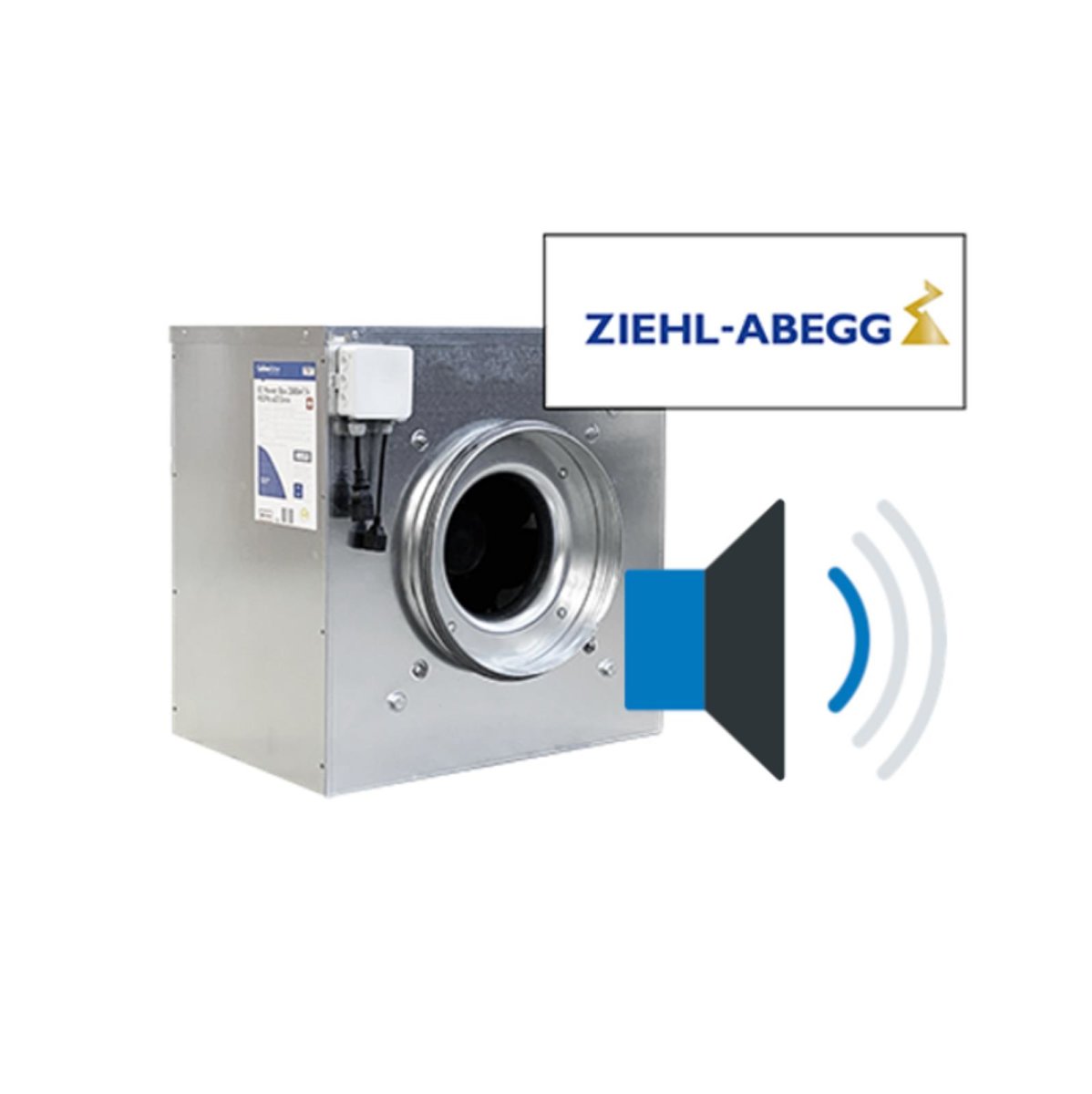 CarbonActiv Lüfter EC Ziehl-Abegg (ZA) Silent Box 5500m3/h 1200Pa ⌀400mm