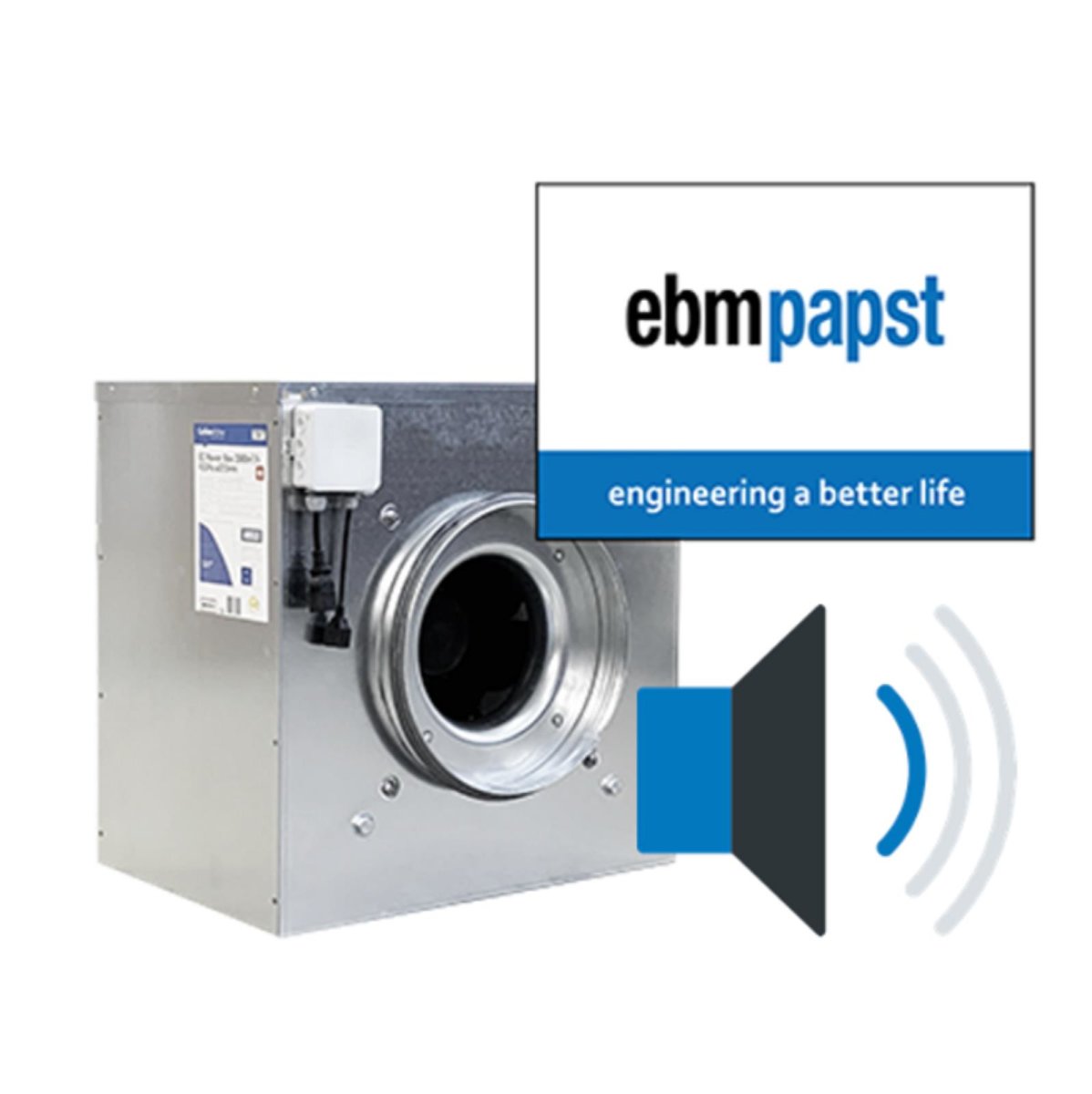 CarbonActiv Lüfter EC EBMPabst Silent Box HL 280m3/h ø125 450Pa