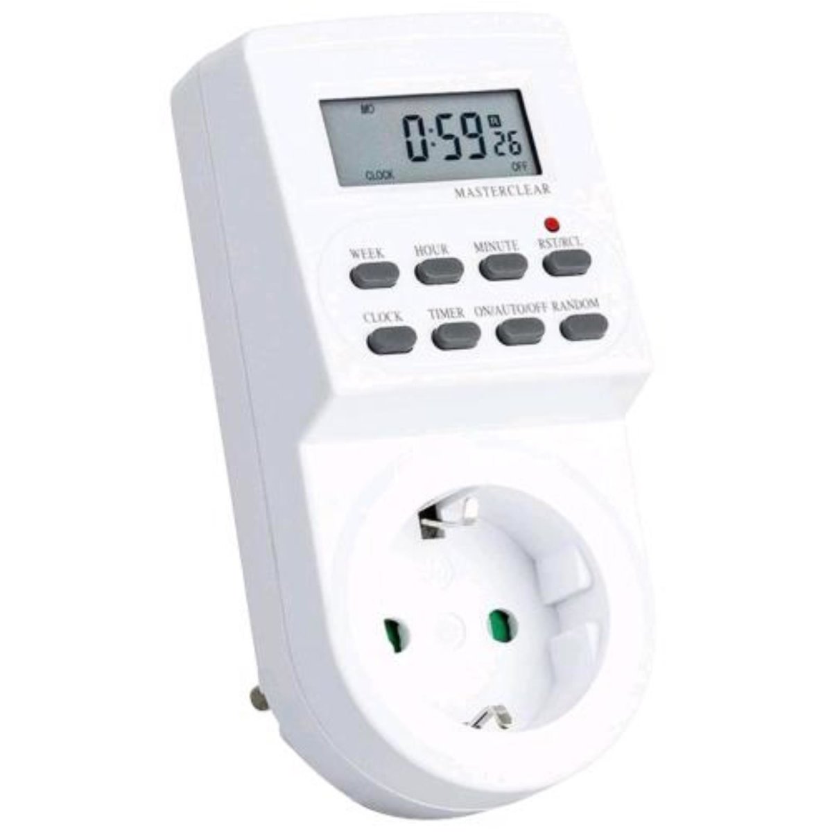 Cornwall Digital Weekly Timer Switch 16A, 3600 Watt