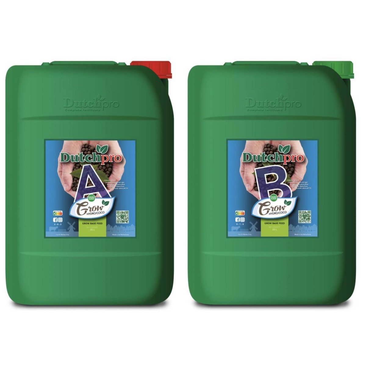 Dutchpro Grow A+B Hydro/Coco hartes Wasser je 20 Liter