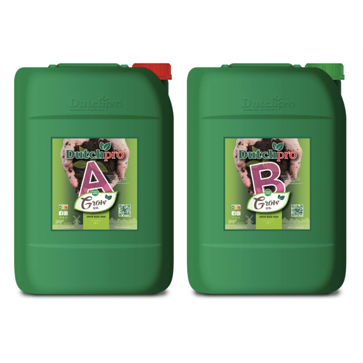 Dutchpro Grow A+B Soil hard water 20 liters each