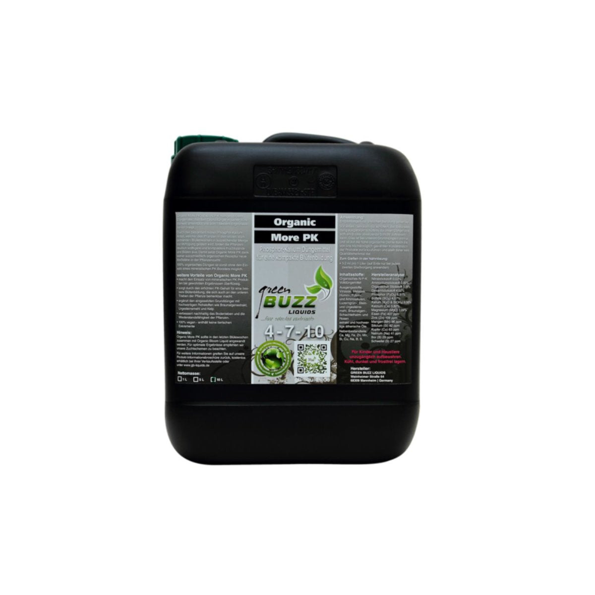 Green Buzz Liquids Organic More PK 10 Liter