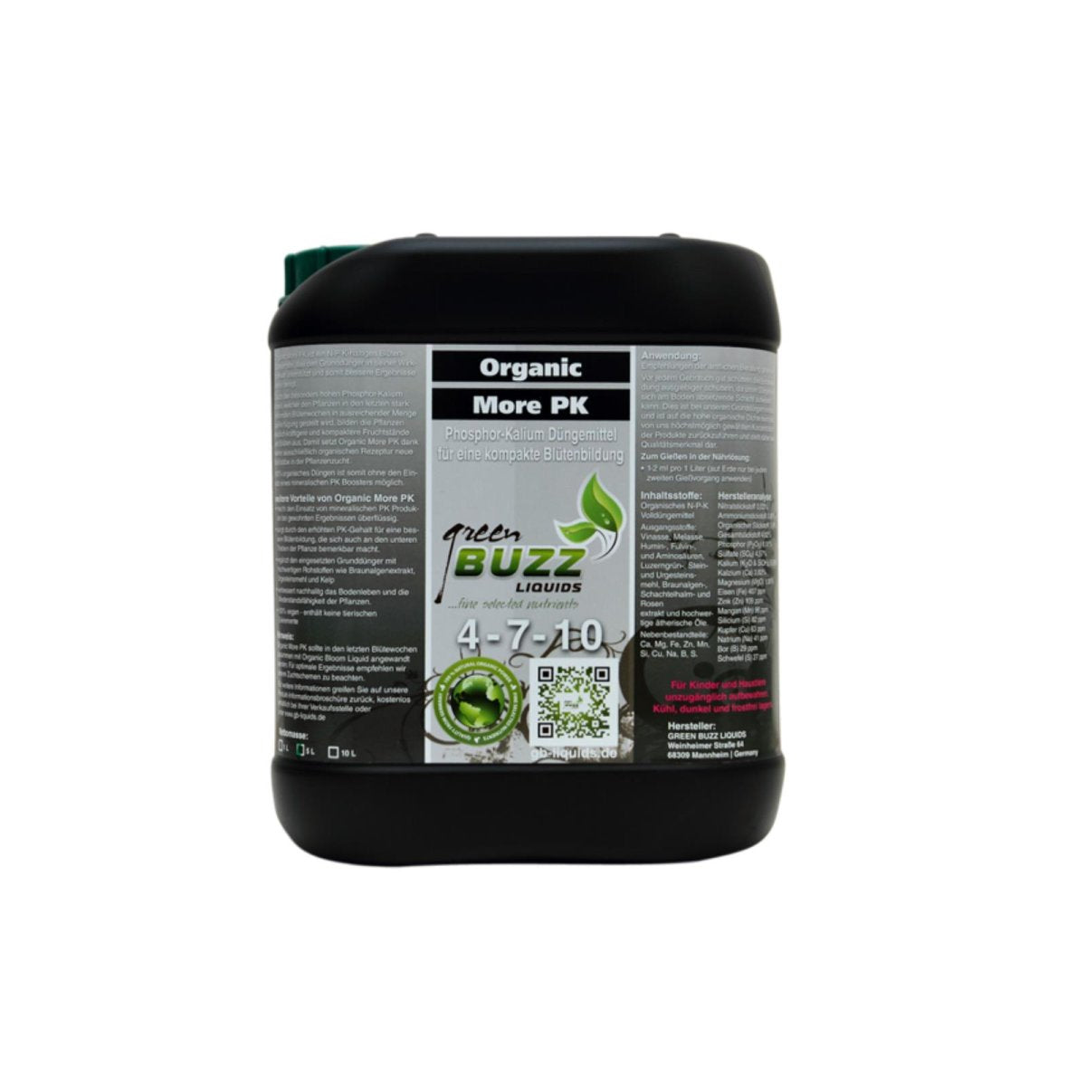 Green Buzz Liquids Organic More PK 5 Liter