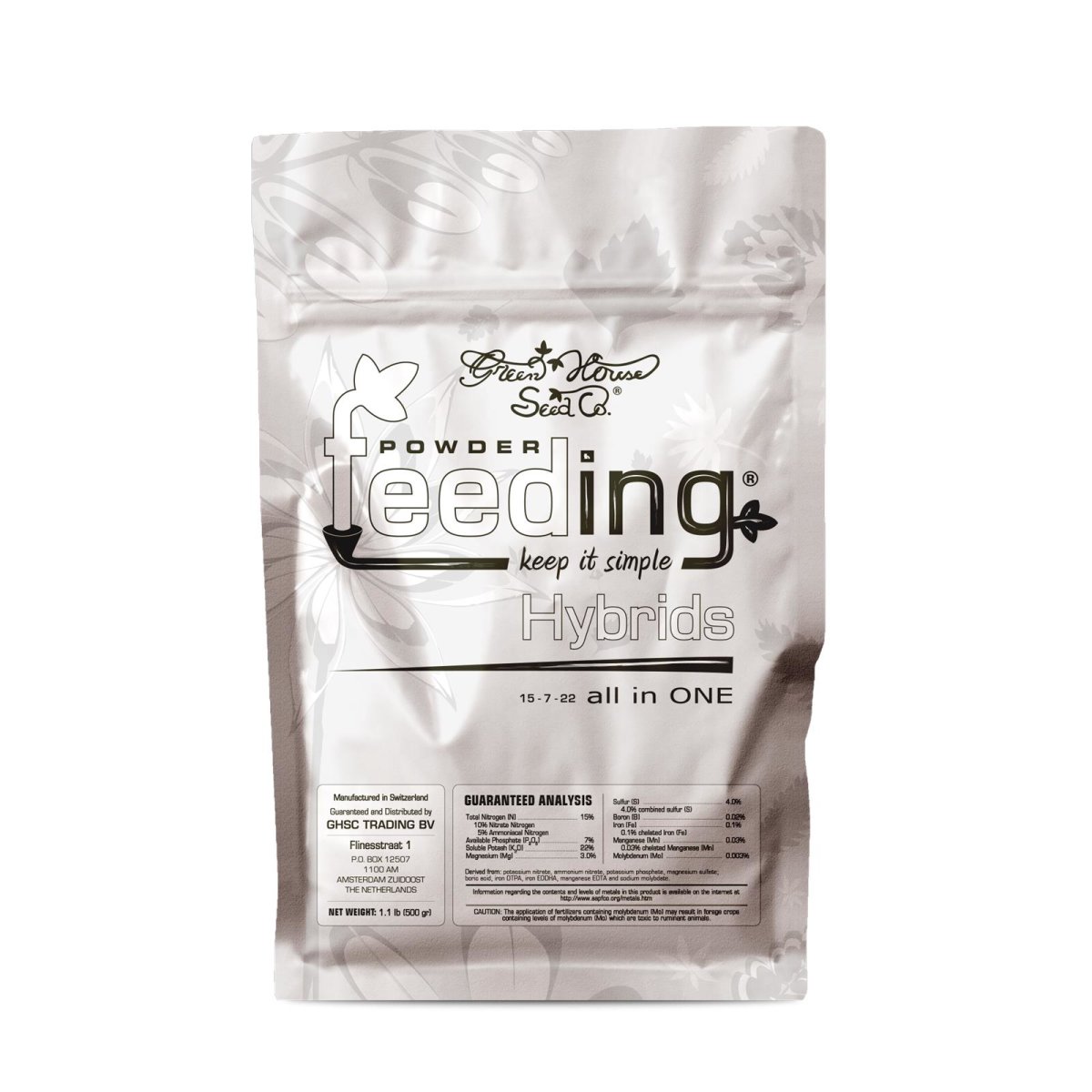 Green House Powder Feeding Hybrids