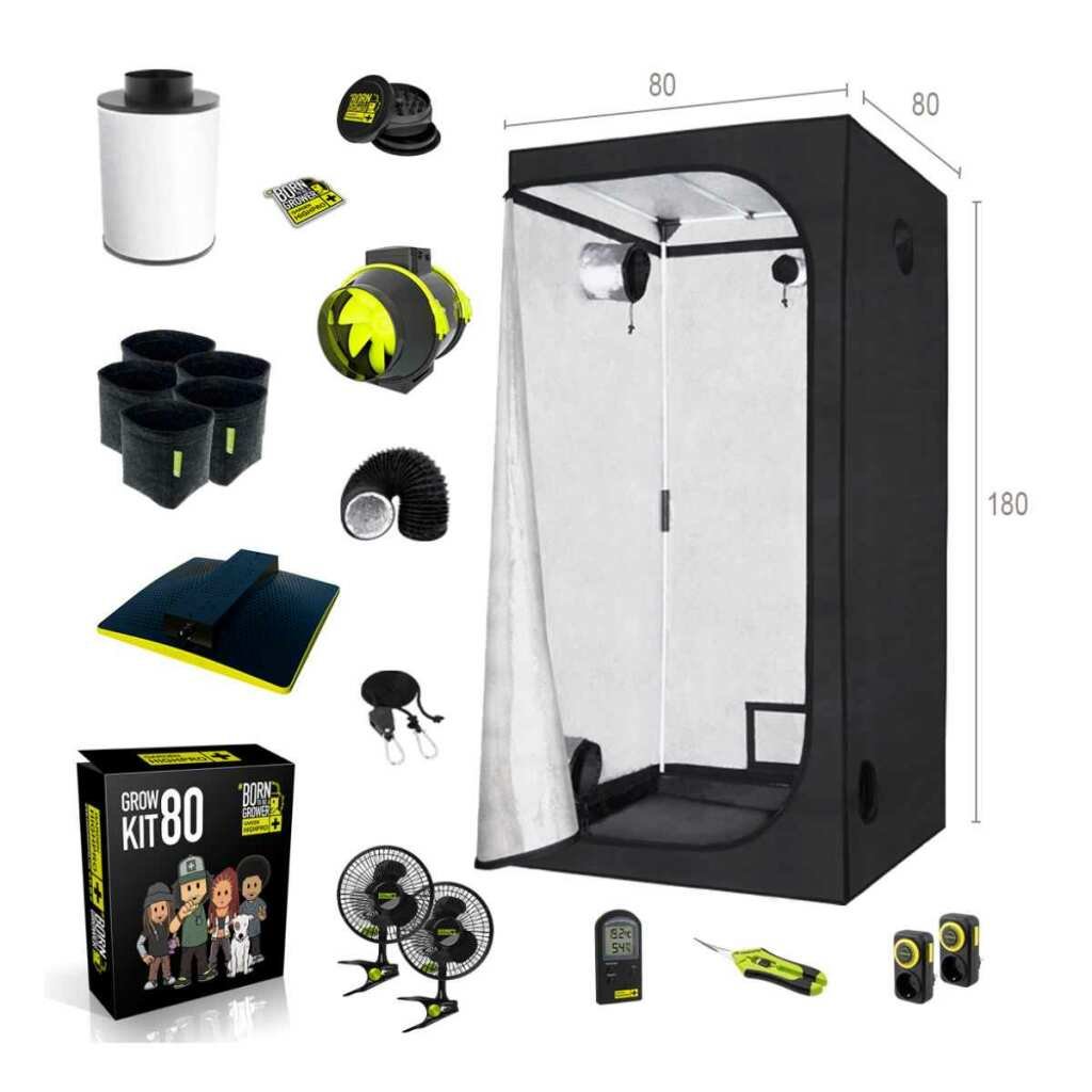 Growbox Komplettset GHP 80x80x180cm LED 150 Watt Garden Highpro