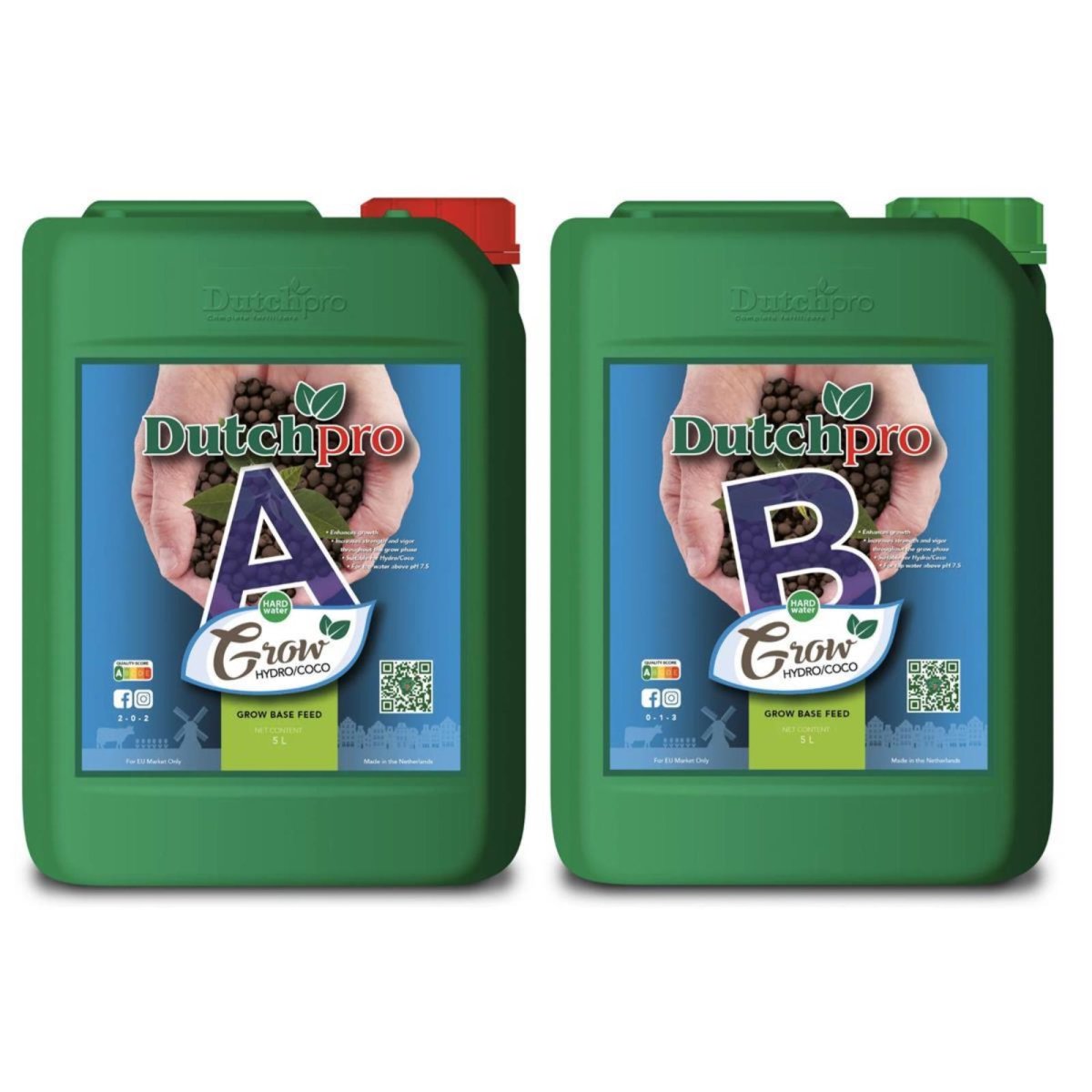 Dutchpro Grow A+B Hydro/Coco hartes Wasser je 5 Liter