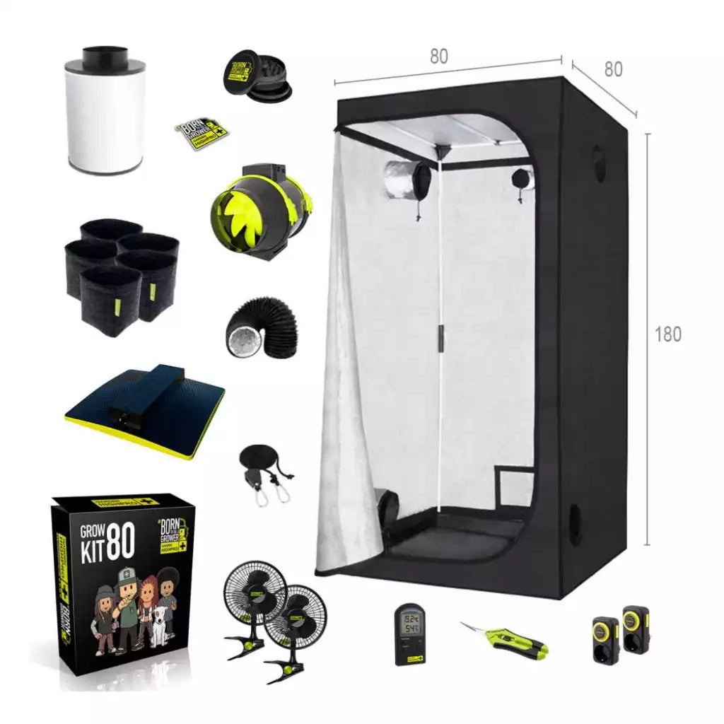Grow box set 80x80x180cm LED with 150 watt Garden Highpro