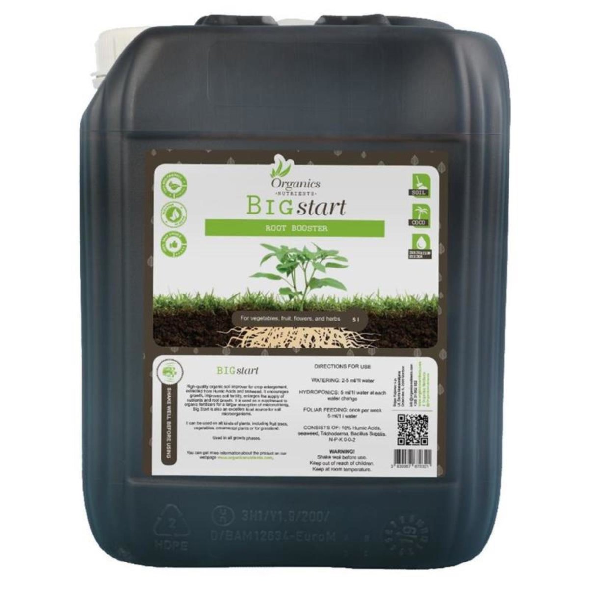 Organics Nutrients Big Start 5 l