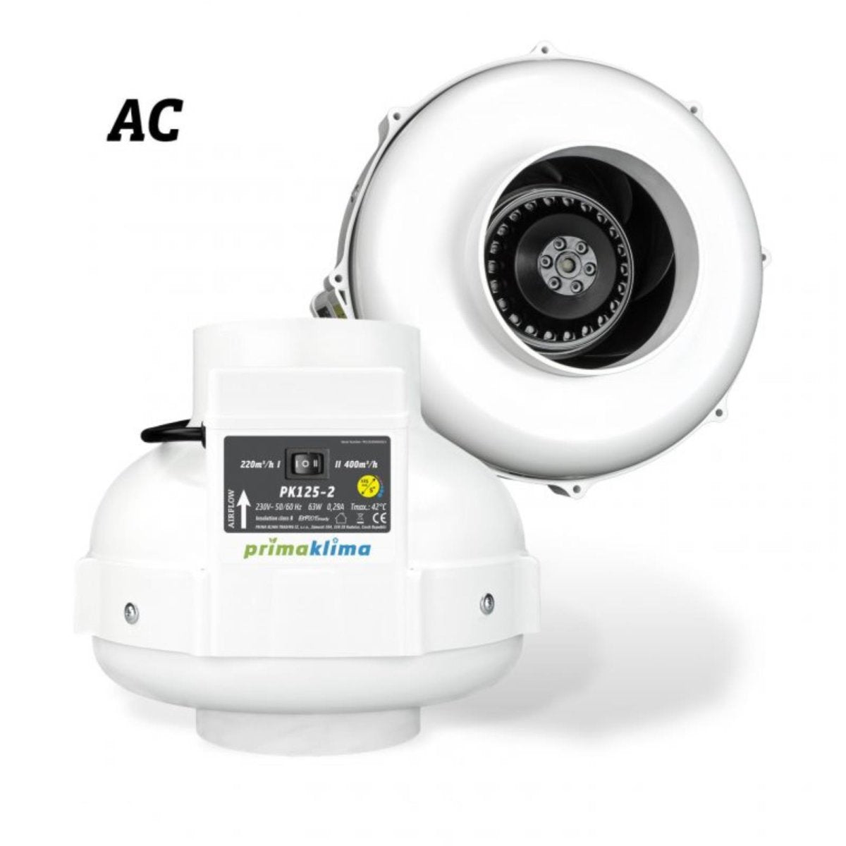 PrimaKlima PK100-L AC 280 m3/h 100 mm