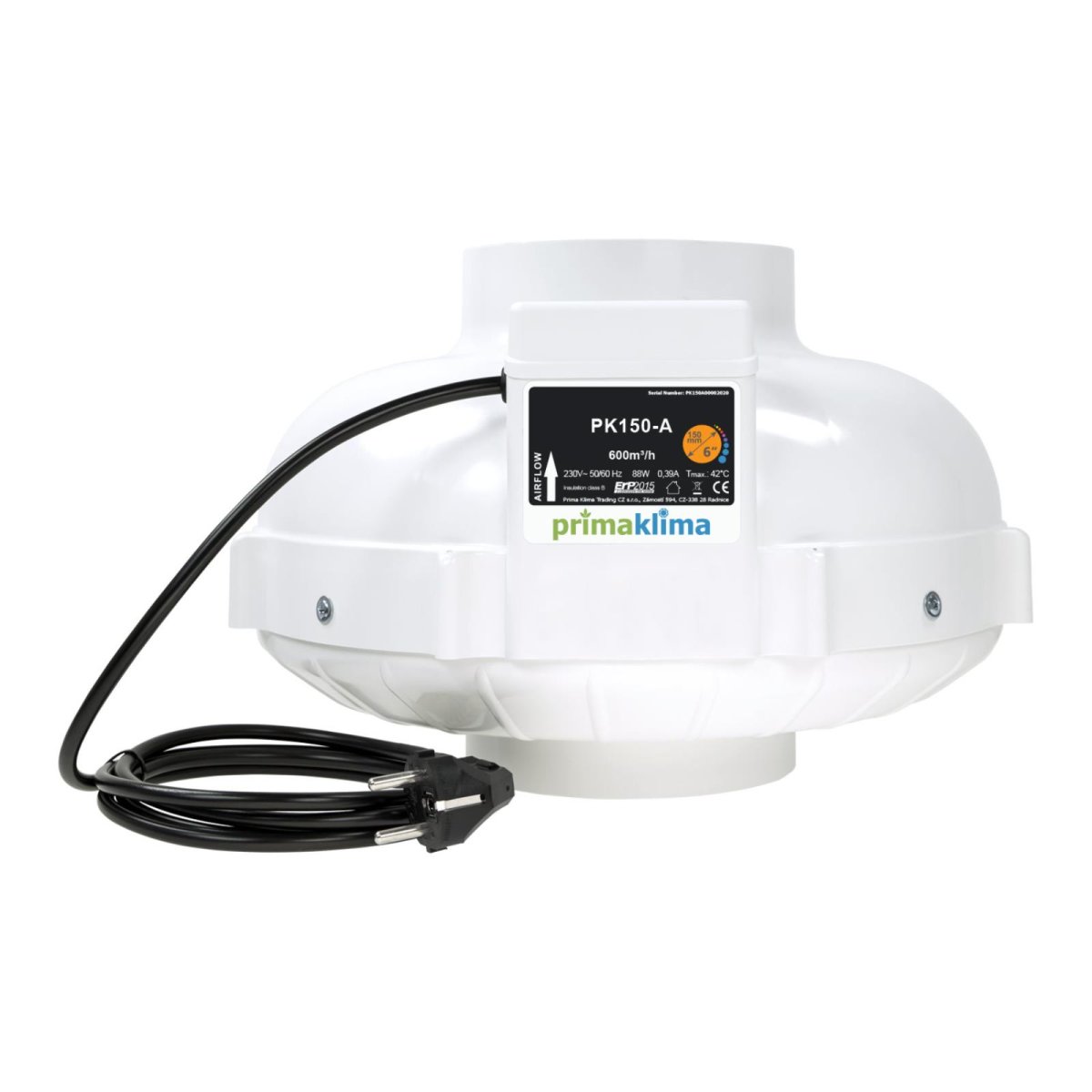 PrimaKlima PK150-L AC 150 mm 760m³/h