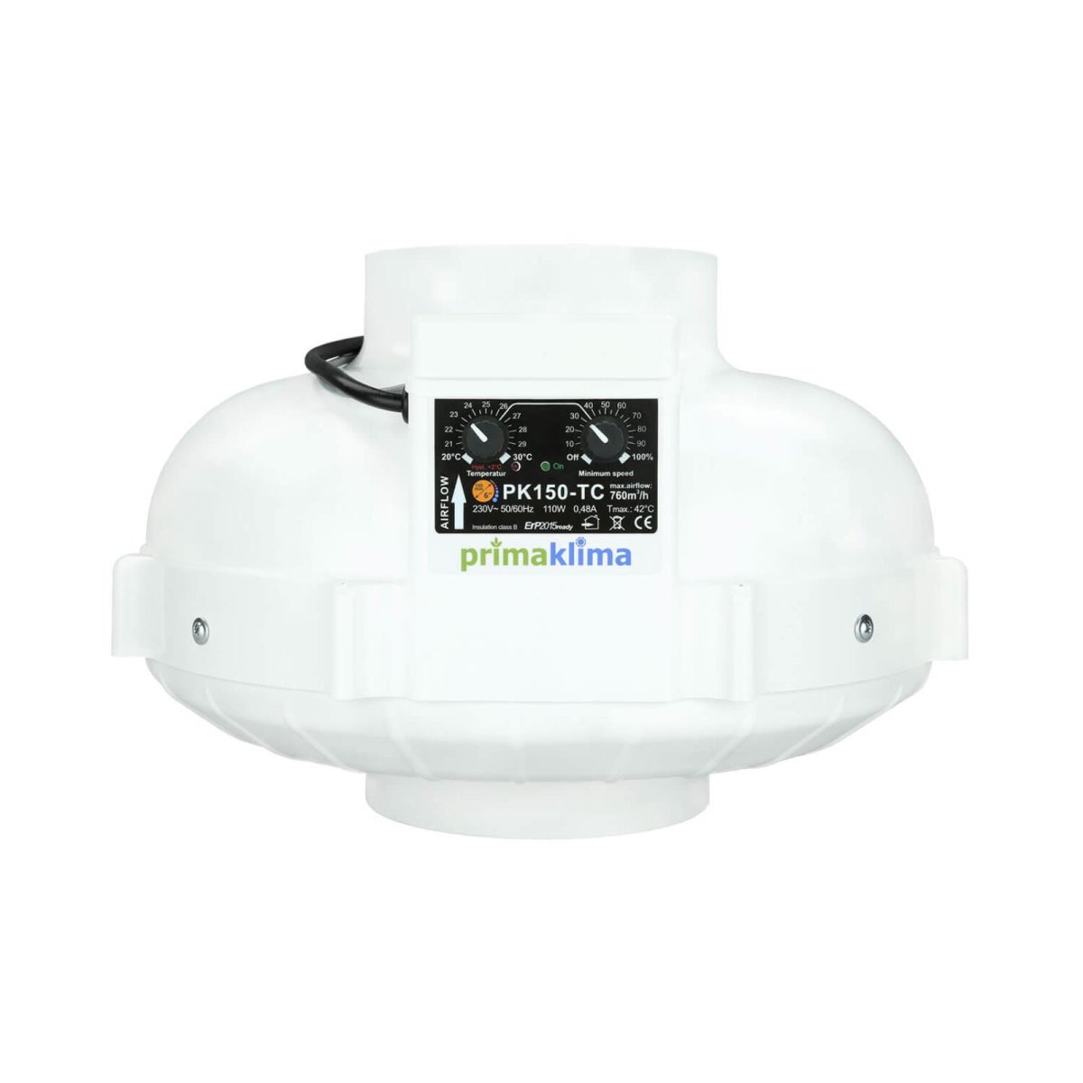 PrimaKlima PK150-TC AC Temperatur geregelt 150 mm 760m³/ h