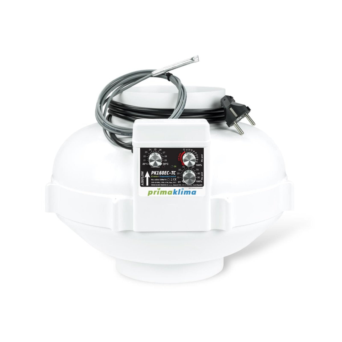 PrimaKlima PK160EC-TC Temperatur geregelt 1180 m3/h 160 mm