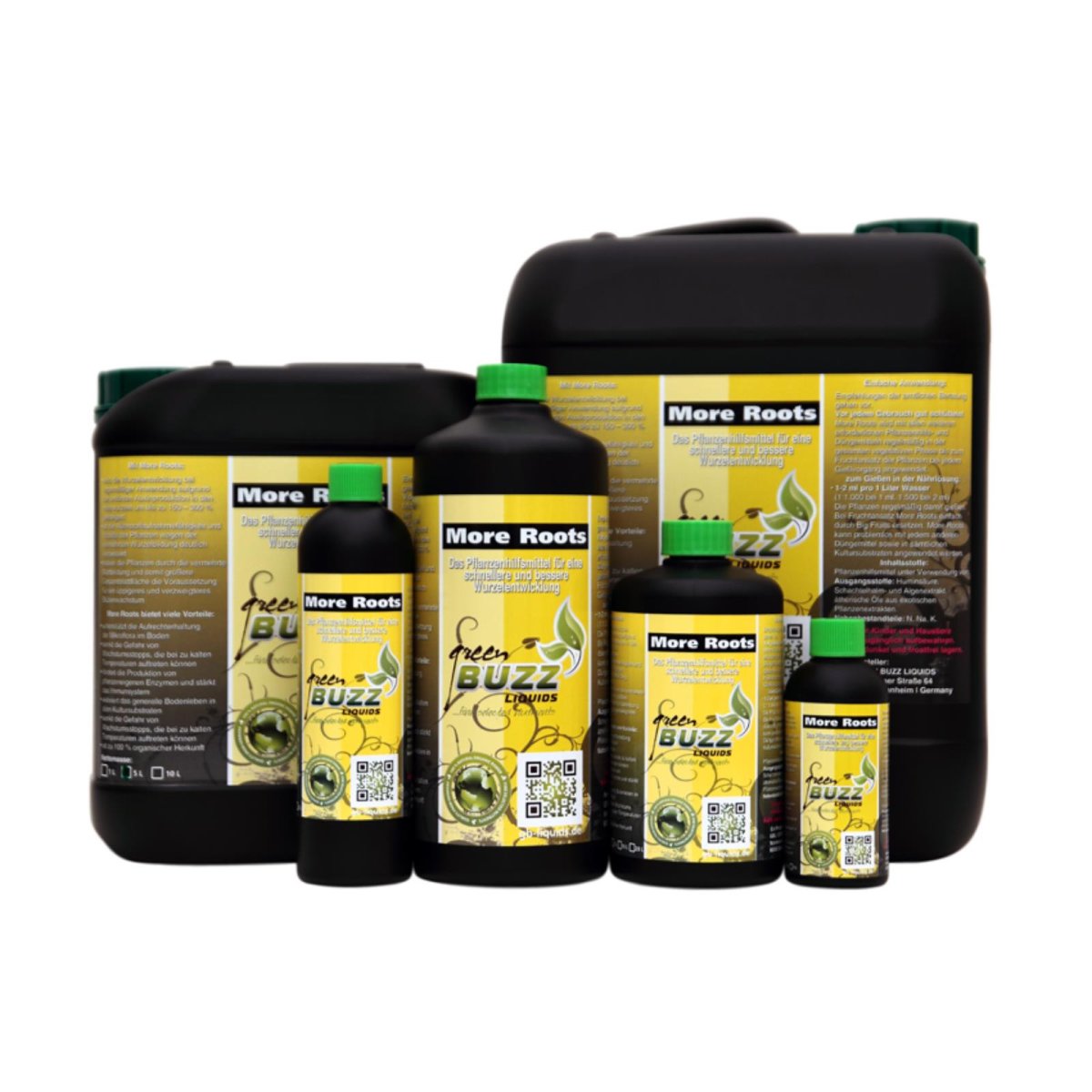 Green Buzz Liquids More Roots 250ml, 500ml, 1L, 5L, 10L