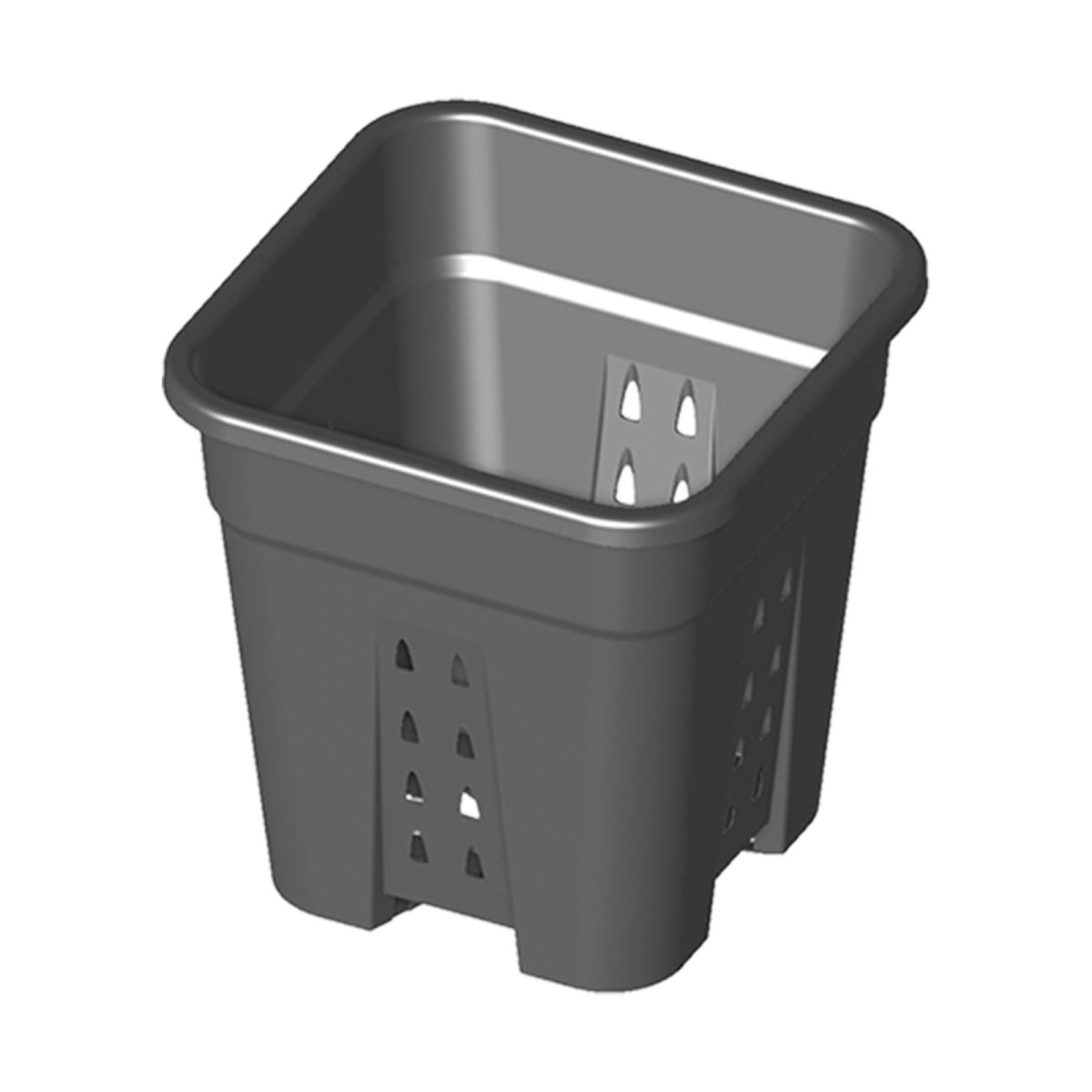 Quadratischer Topf mit Löchern 18 Liter 30,5 cm x 30,5 cm x 31,6 cm