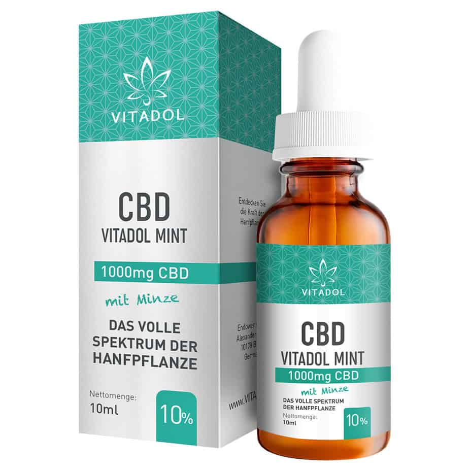 VITADOL MINT ORGANIC CBD OIL 10% 10ML