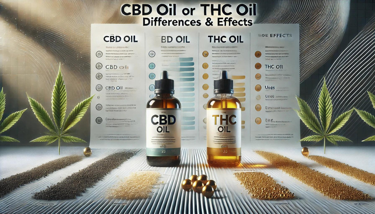 CBD Öl oder THC Öl: Unterschiede & Wirkungen