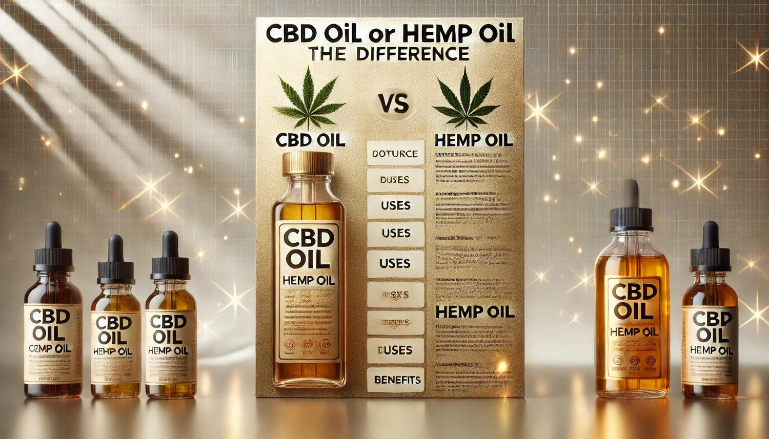 CBD Öl und Hanföl: Wo liegt der Unterschied?