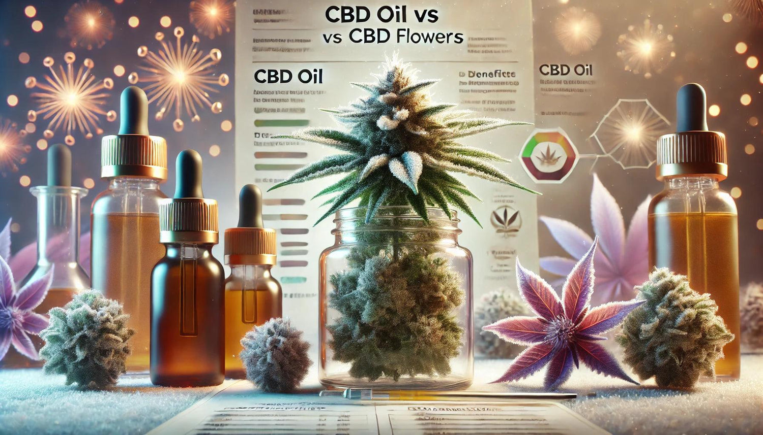 CBD Öl vs. CBD Blüten: Was ist effektiver?