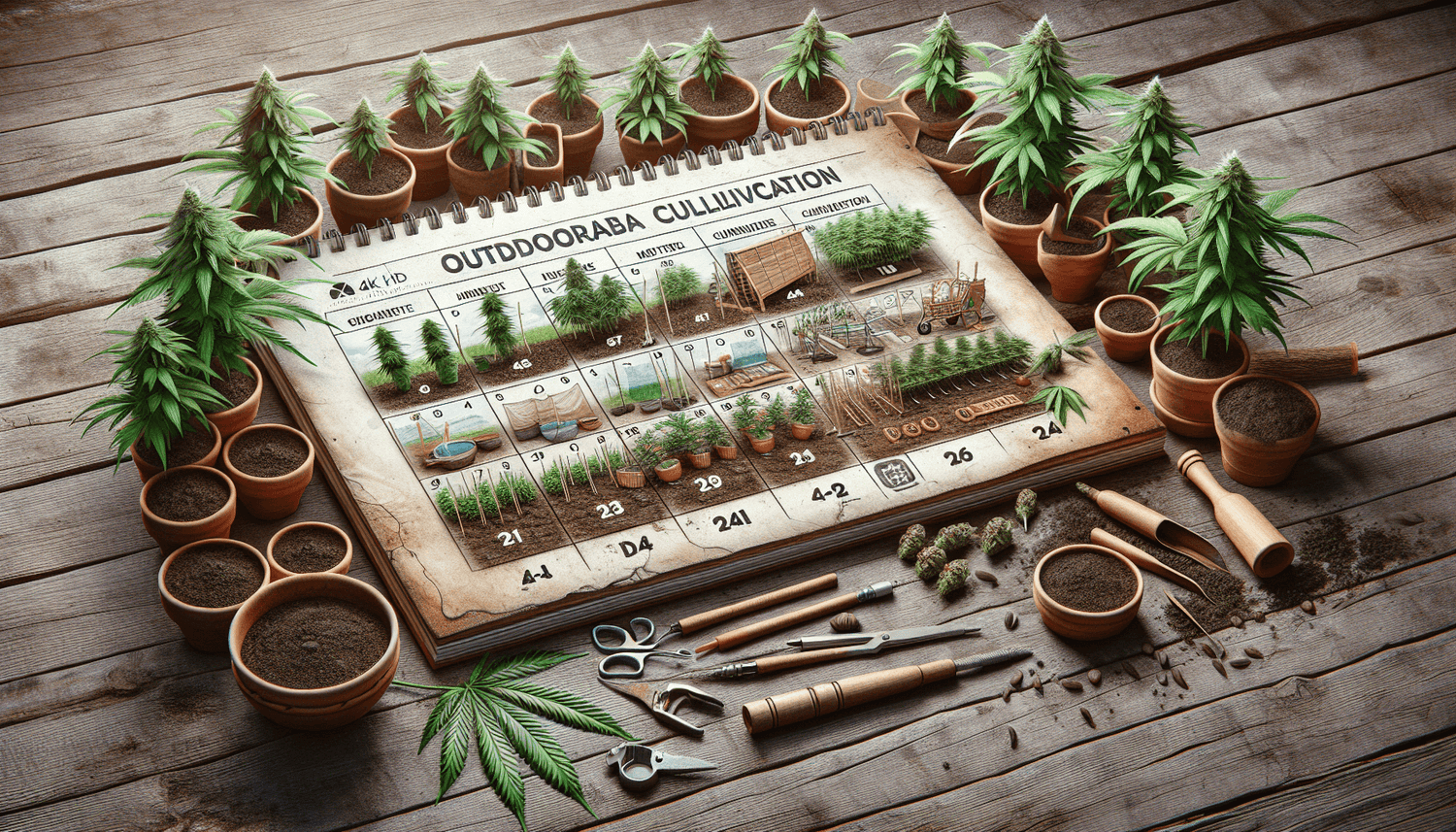 Cannabis Outdoor Anbaukalender: Perfektes Timing