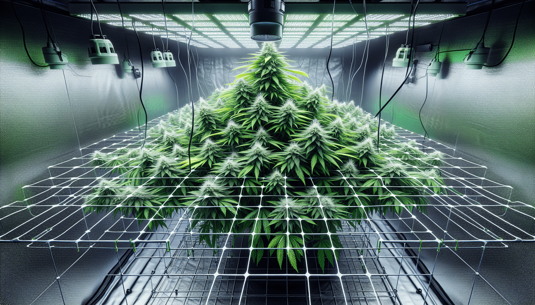 Cannabis SCROG Technik: Erträge durch Netzanbau steigern