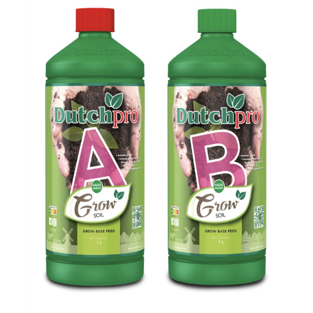 Dutchpro Grow A+B Soil hartes Wasser je 1 Liter