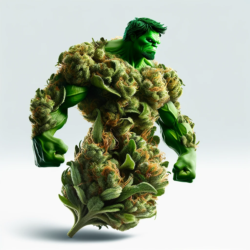 Bruce Banner Cannabis Bud in Hulk Optik