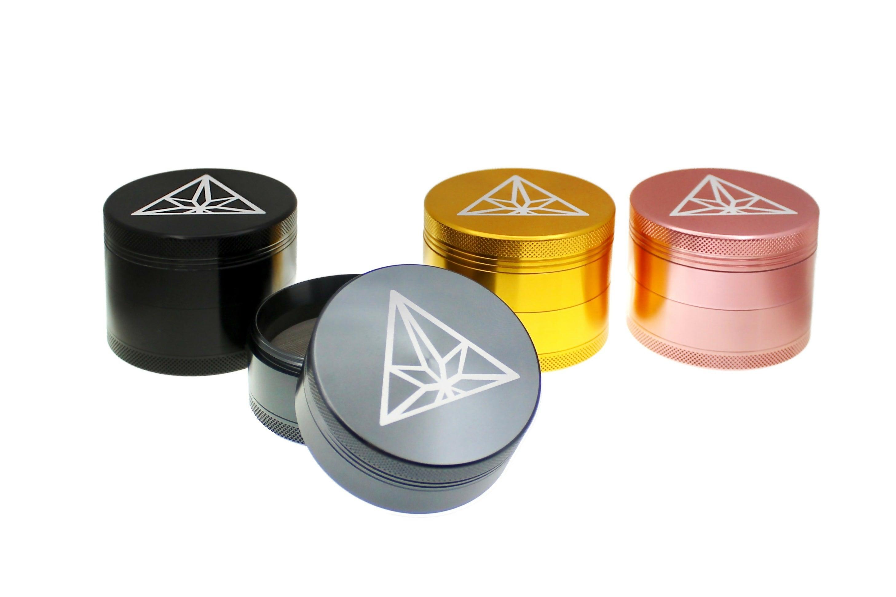 Treez Club 63mm Rose Premium Grinder: 4-piece Aluminium Herb Crusher - aboutweed