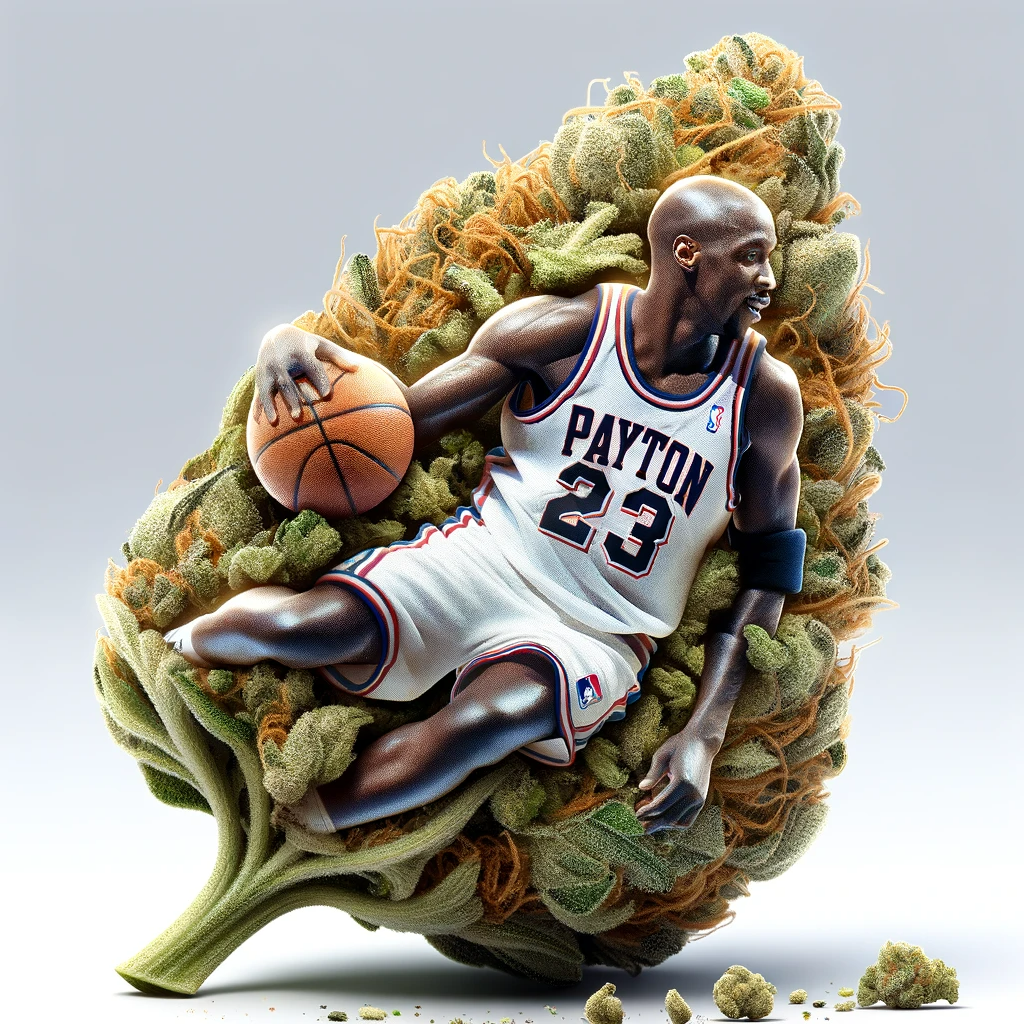 Gary Payton Basketballspieler in Cannabis Bud