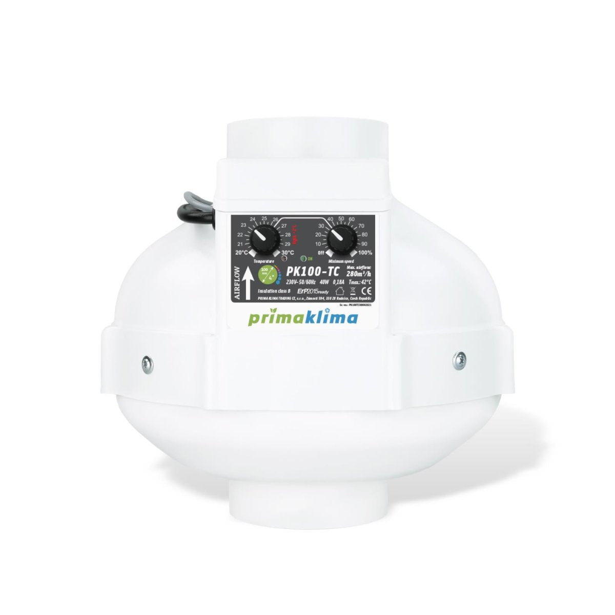 PrimaKlima PK100-TC AC 280 m3/h 100 mm Temperatur geregelt
