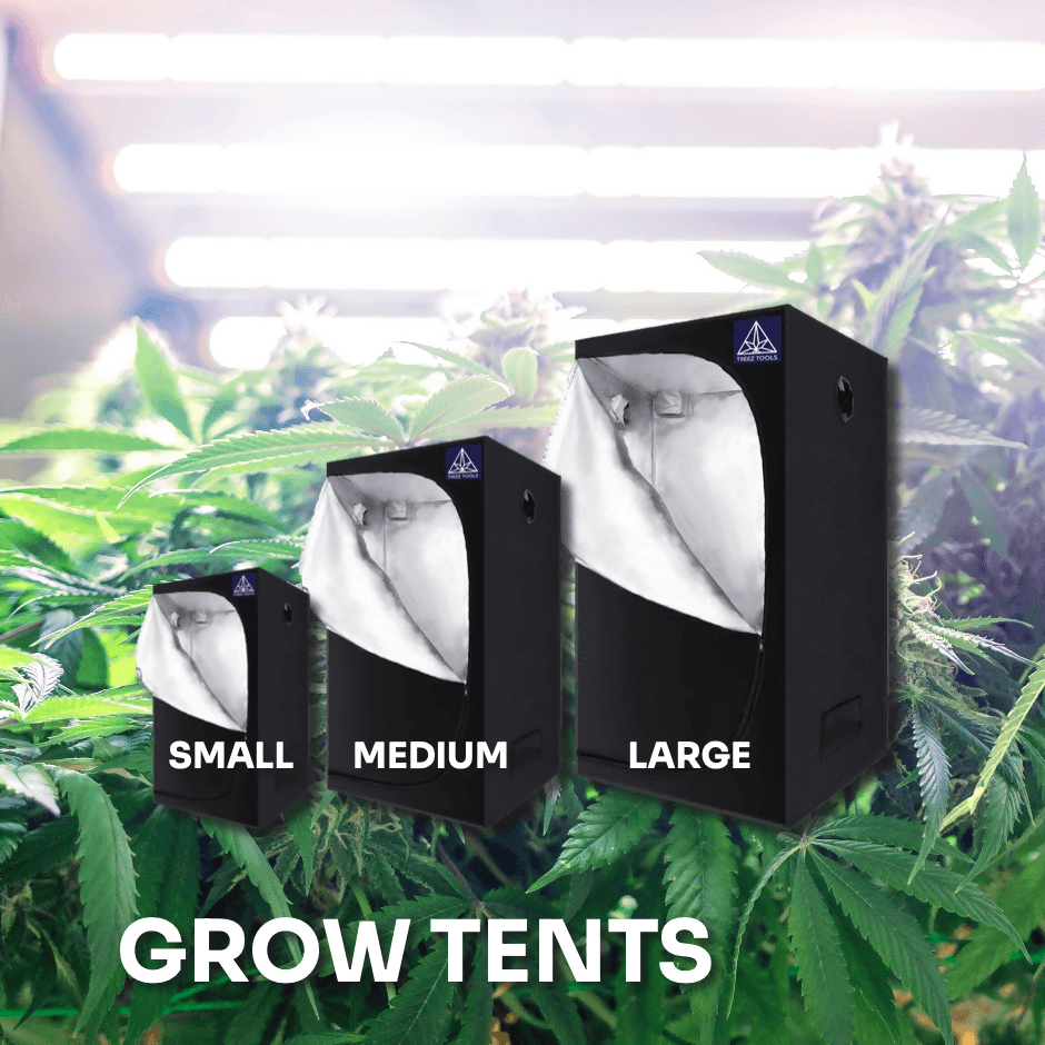 Treez Tools Grow Tent, Black, Indoor Plant Grow Tent L: 120x120x200 cm