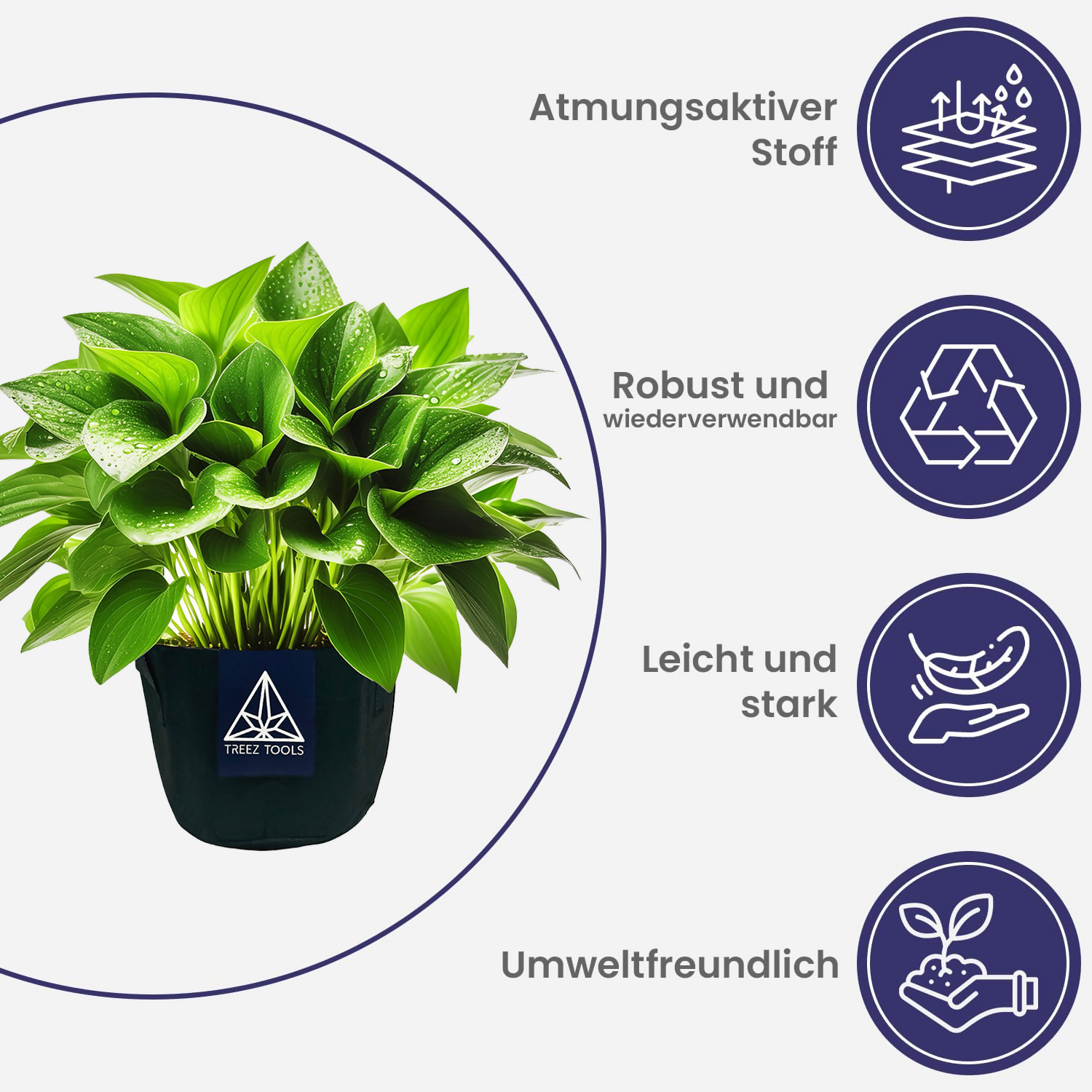 Urban Gardening Growtöpfe mit hervorragender Wurzelbelüftung, verhindern Wasserstagnation und fördern gesundes Wachstum.