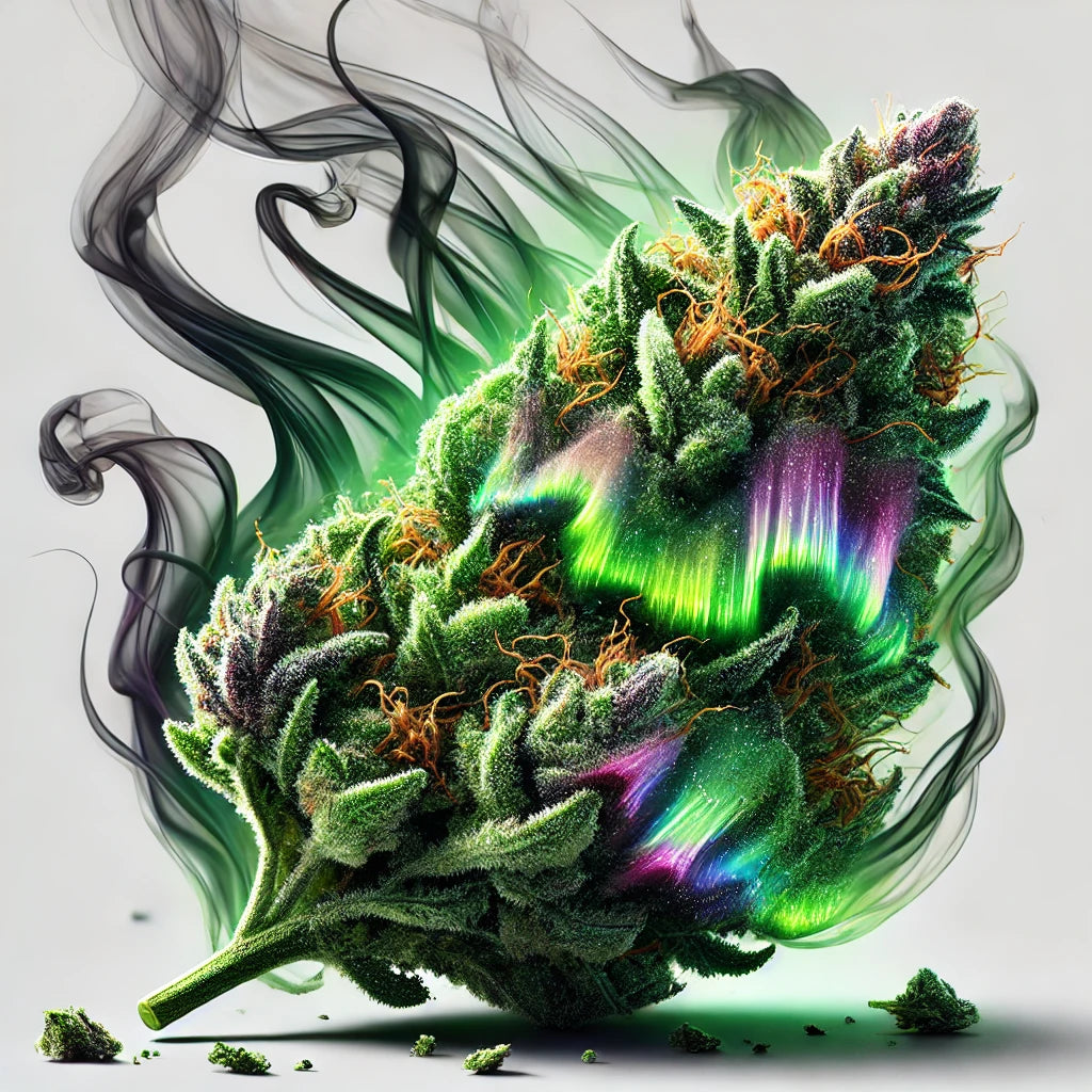 Nothern Lights x Skunk Strain with smoke