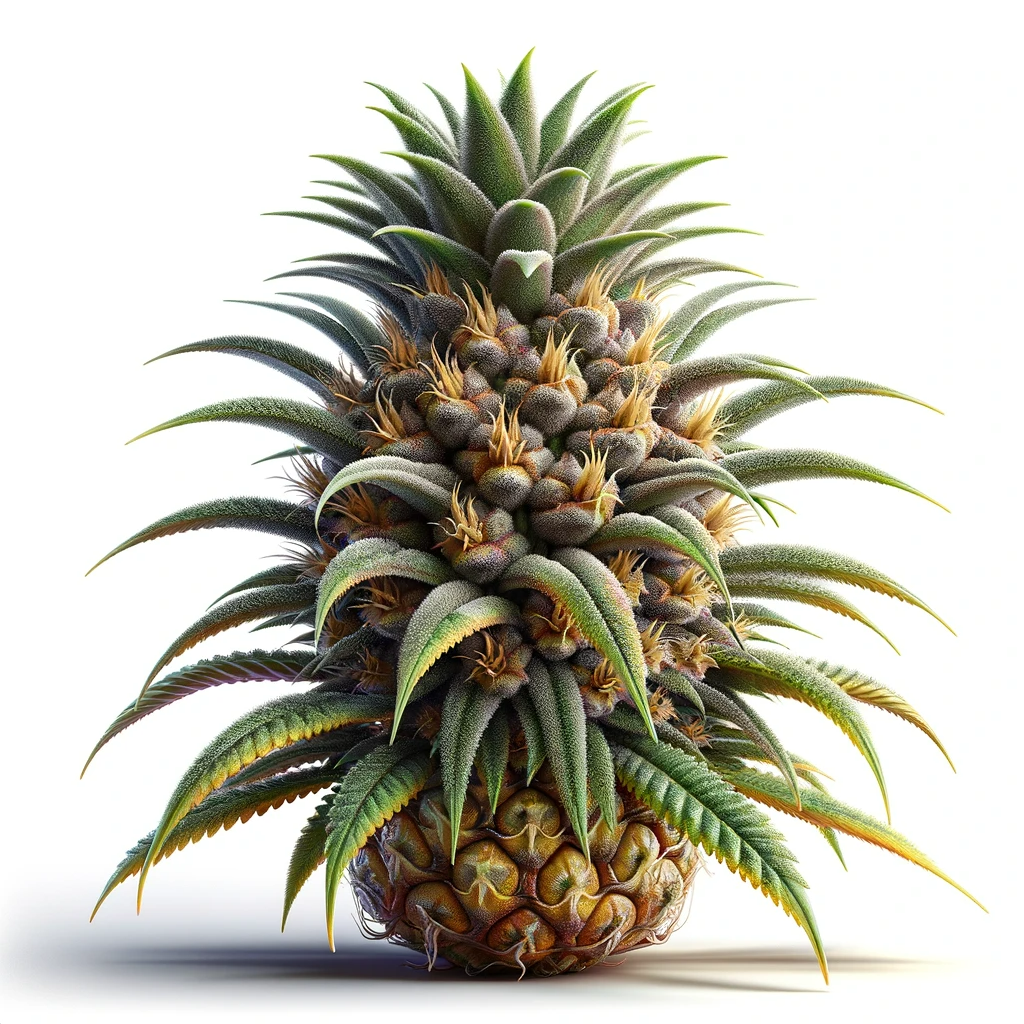 Cannabis Bud gekreuzt mit Ananas