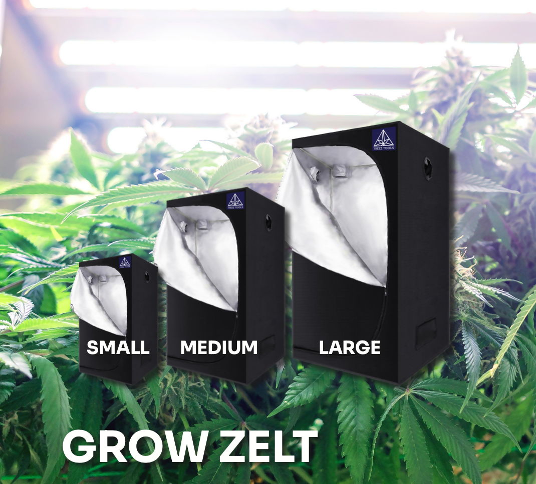 Treez Tools Grow-Zelt, Medium, Indoor Pflanzen Grow-Zelt 100x100x200 cm