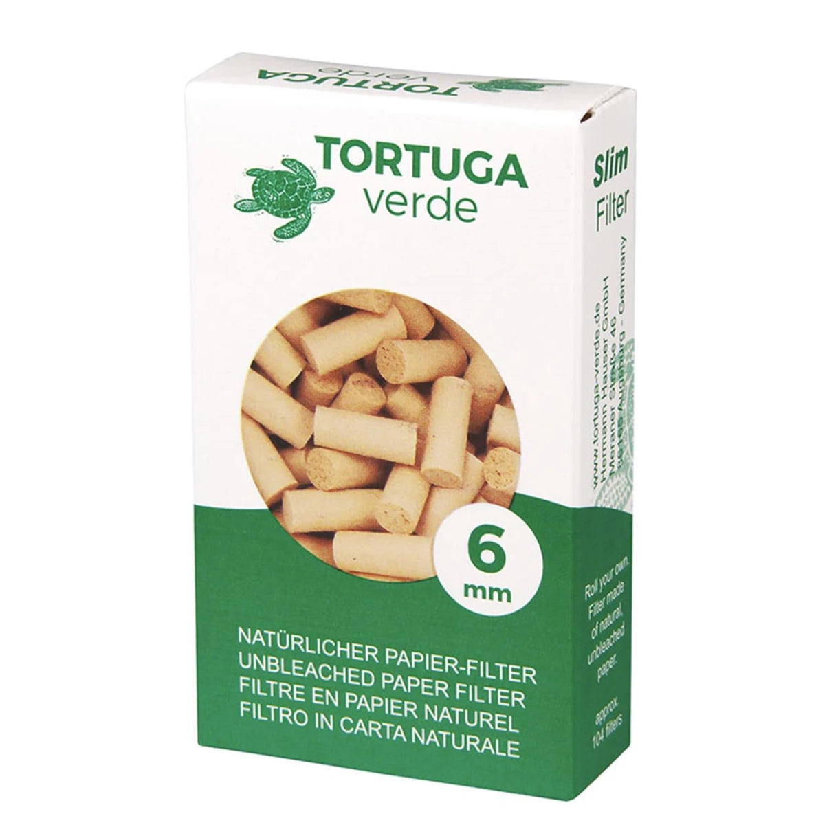 Tortuga verde Drehfilter Slim 6 mm ca. 104 Filter