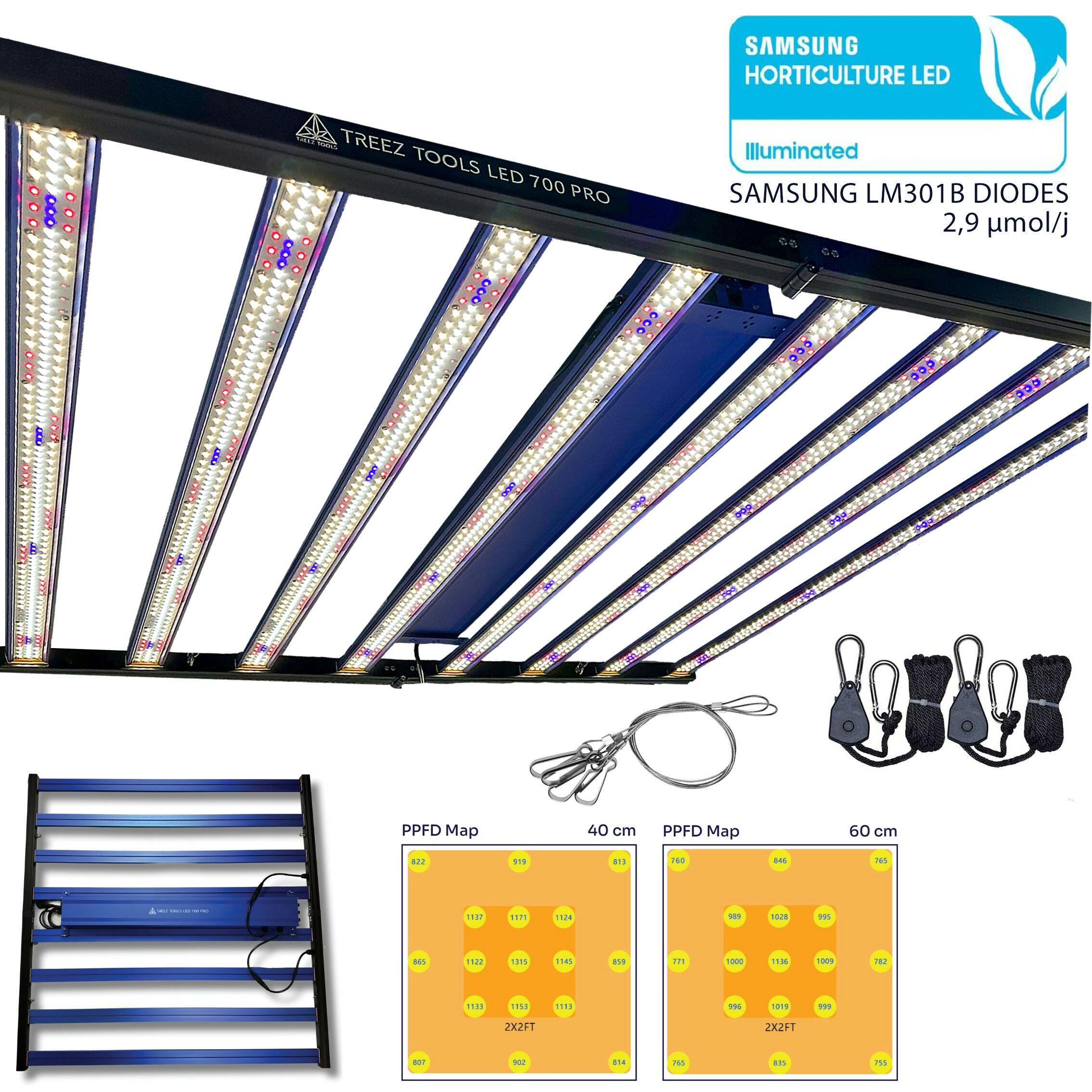 Treez Tools Grow Light LED 700 PRO - High Performance LED Growth Panel for Optimal Plant Growth - High Performance LED Panel