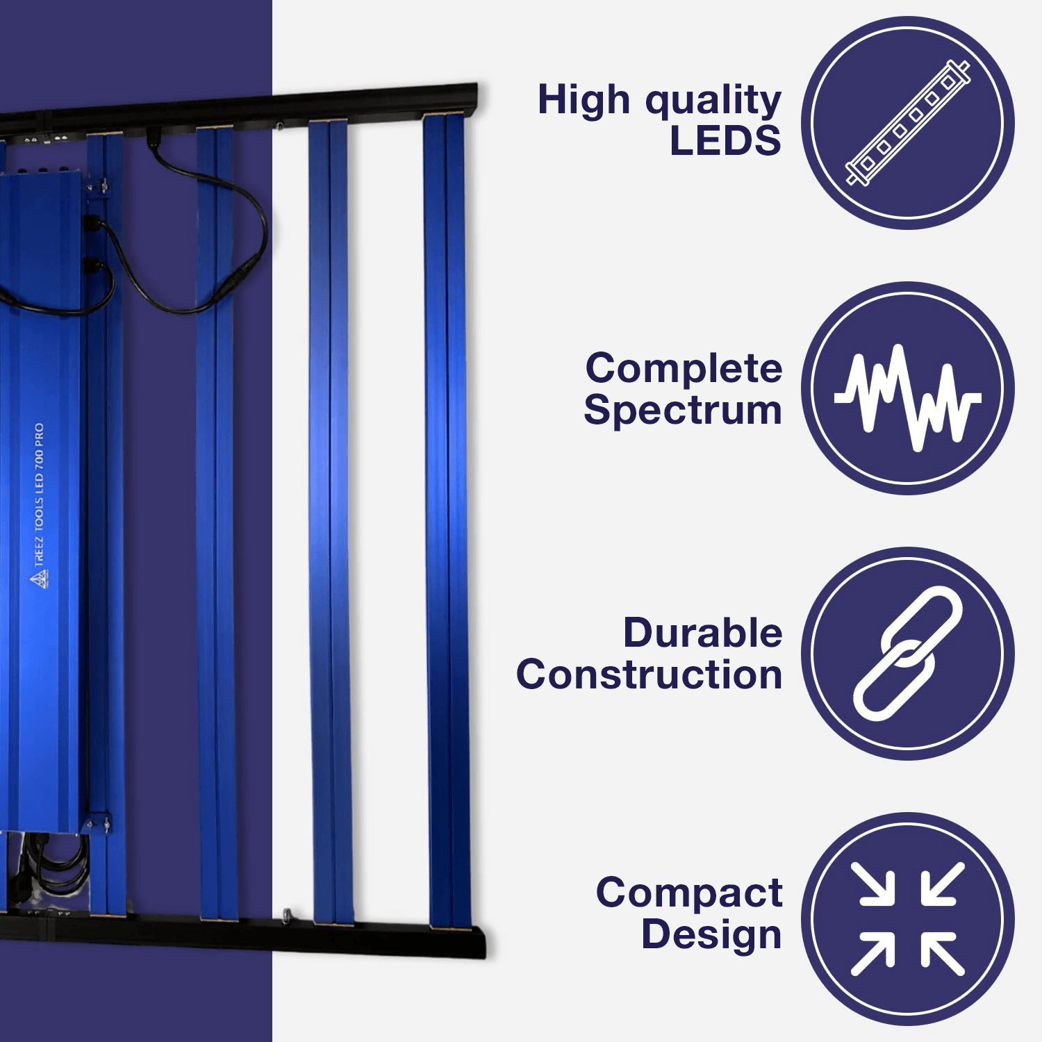 Treez Tools Komplettes Grow Set Groß – Komplettes Indoor-Grow-Kit mit Grow-Zelt, LED-Beleuchtung, Belüftungssystem und Zubehör - aboutweed